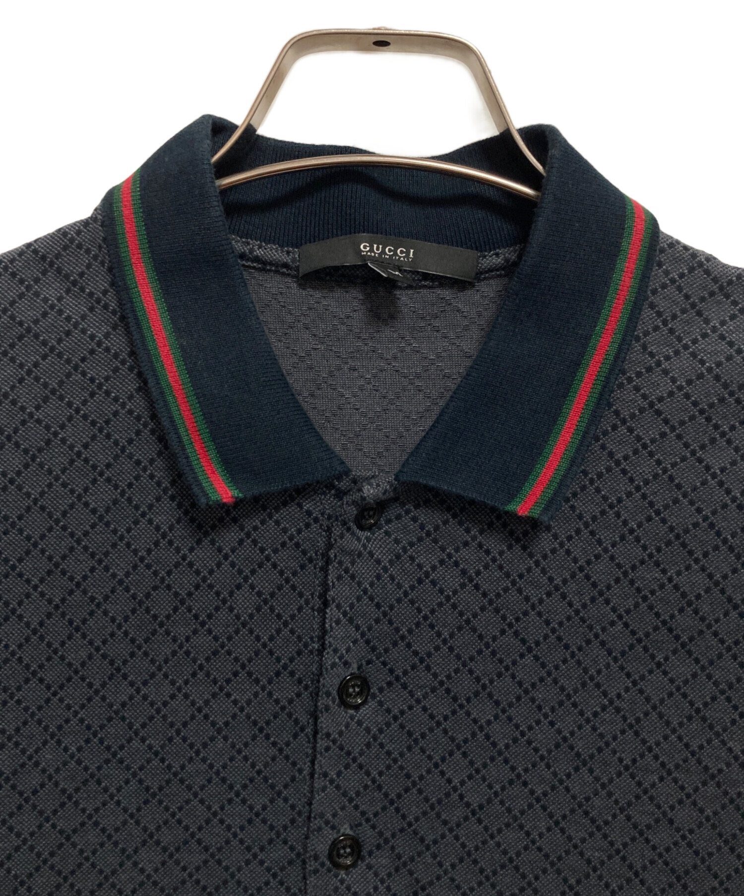 中古・古着通販】GUCCI (グッチ) ポロシャツ ブラック サイズ:M