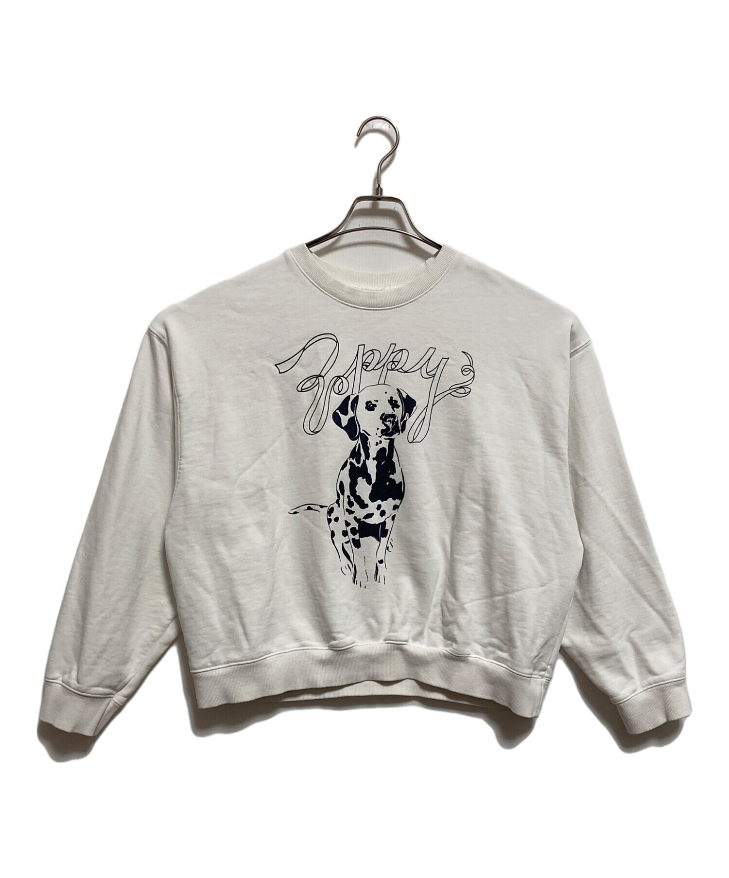 中古・古着通販】POPPY (ポピー) Dalmatian sweatshirt ホワイト