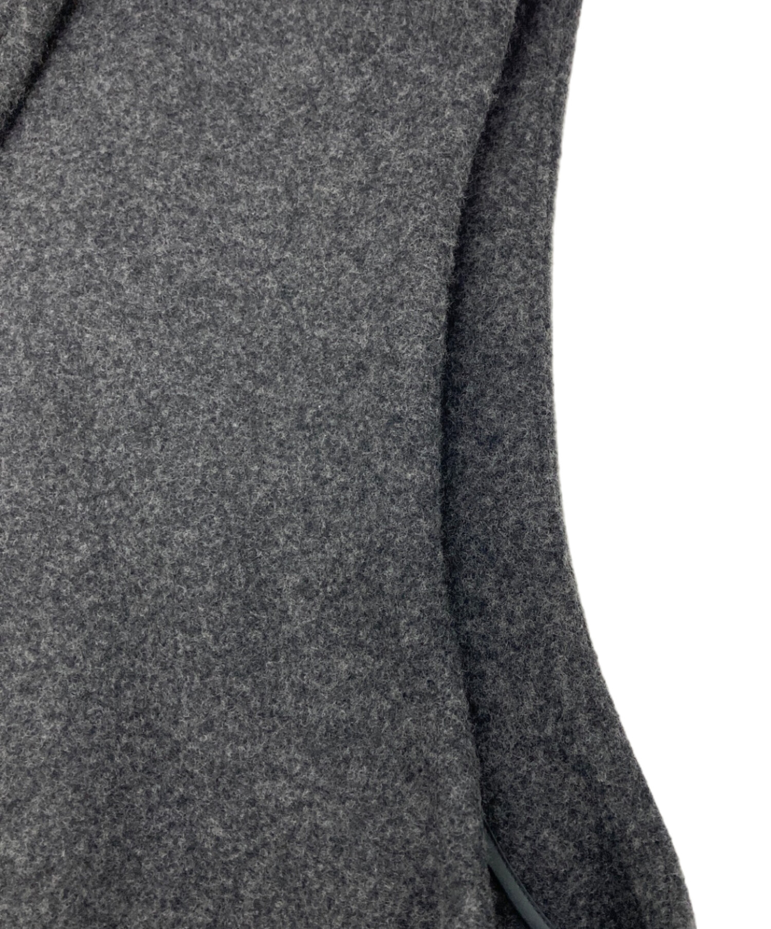 SACRA 定価6.4万 2023AW ラムウールメルトンジレ　美品　チャコール SACRA> ラムウールメルトンジレ