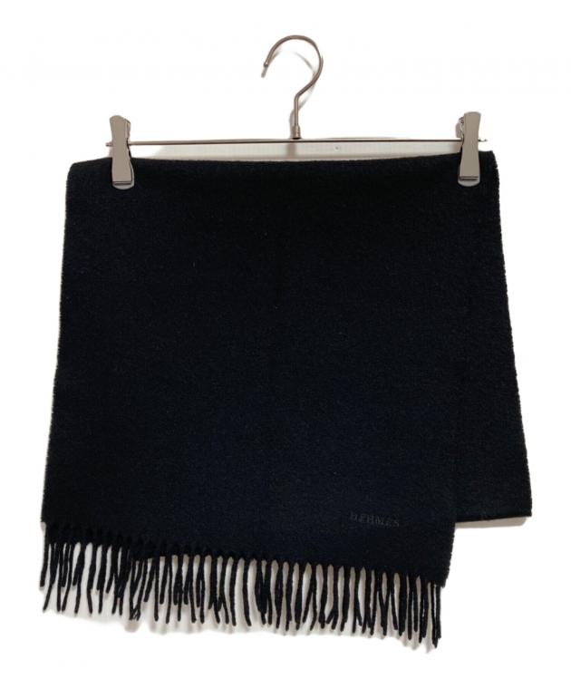 エルメス 　Hermes カシミヤ　マフラー 中古 中古・古着通販】HERMES (エルメス) カシミヤマフラー ブラック