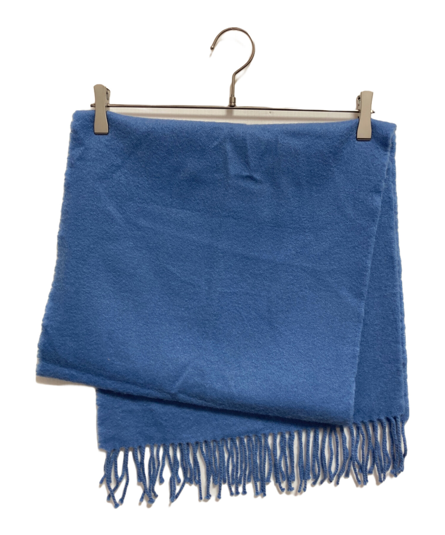 カシミヤマフラー エルメス(ジャンク品) 中古・古着通販】HERMES (エルメス) カシミヤマフラー ブルー