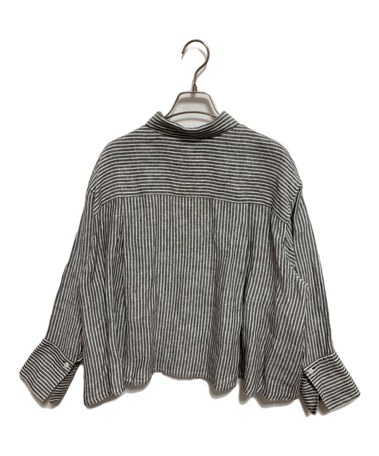 中古・古着通販】23区 (ニジュウサンク) LIBECO クロップド シャツ 