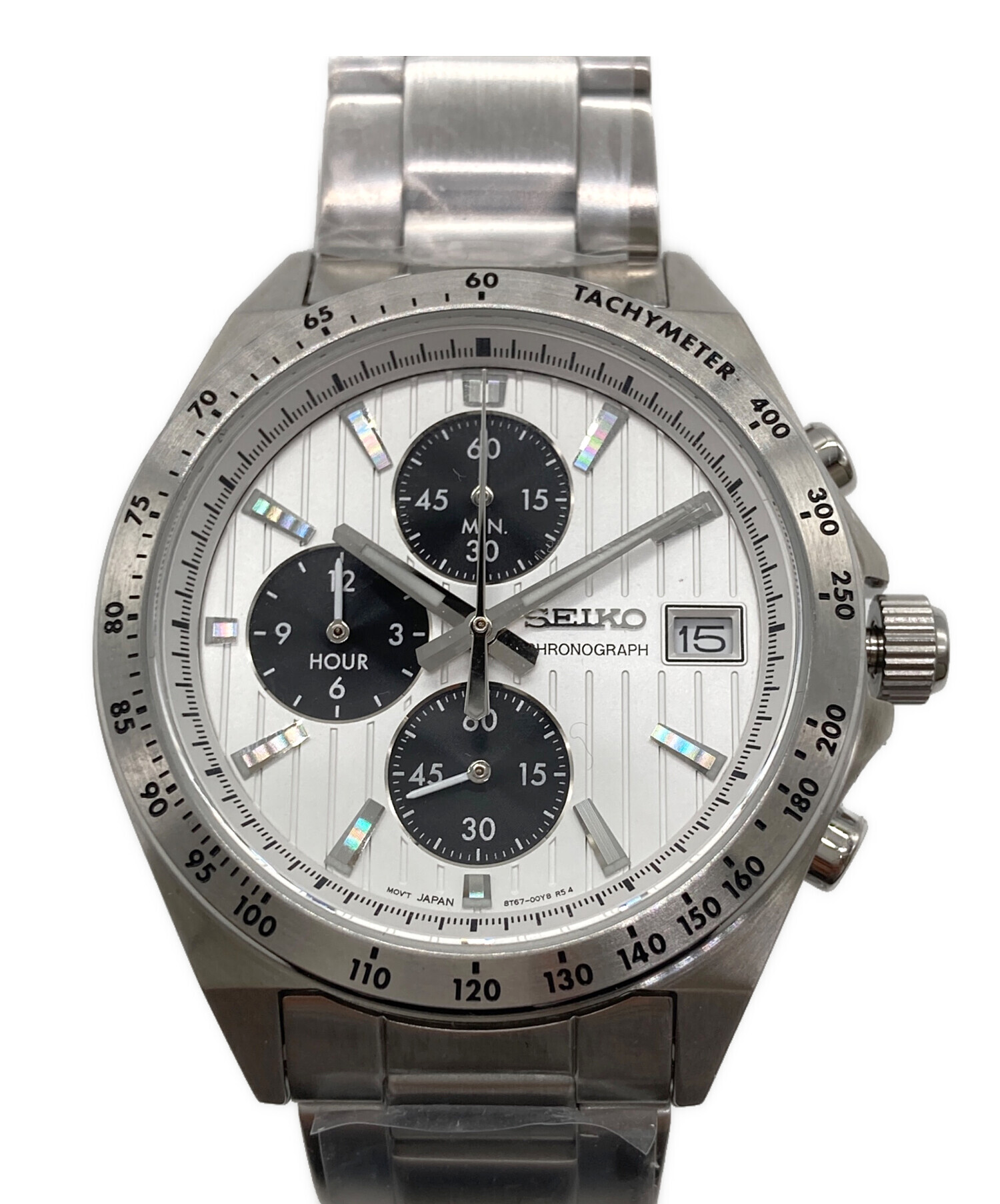 中古・古着通販】SEIKO (セイコー) クロノグラフ ホワイト 未使用品 