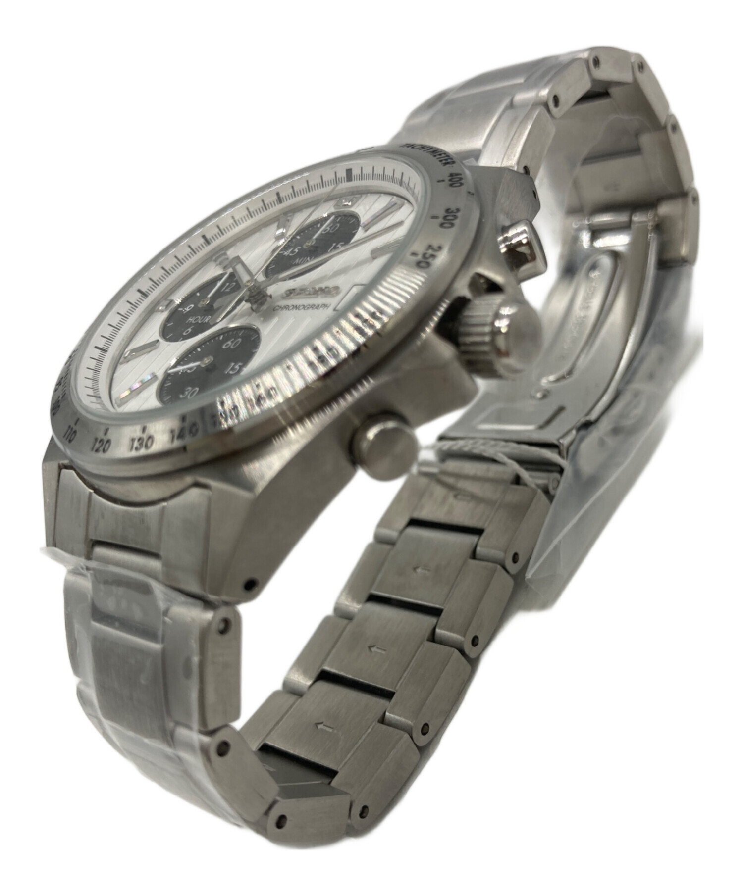 中古・古着通販】SEIKO (セイコー) クロノグラフ ホワイト 未使用品 