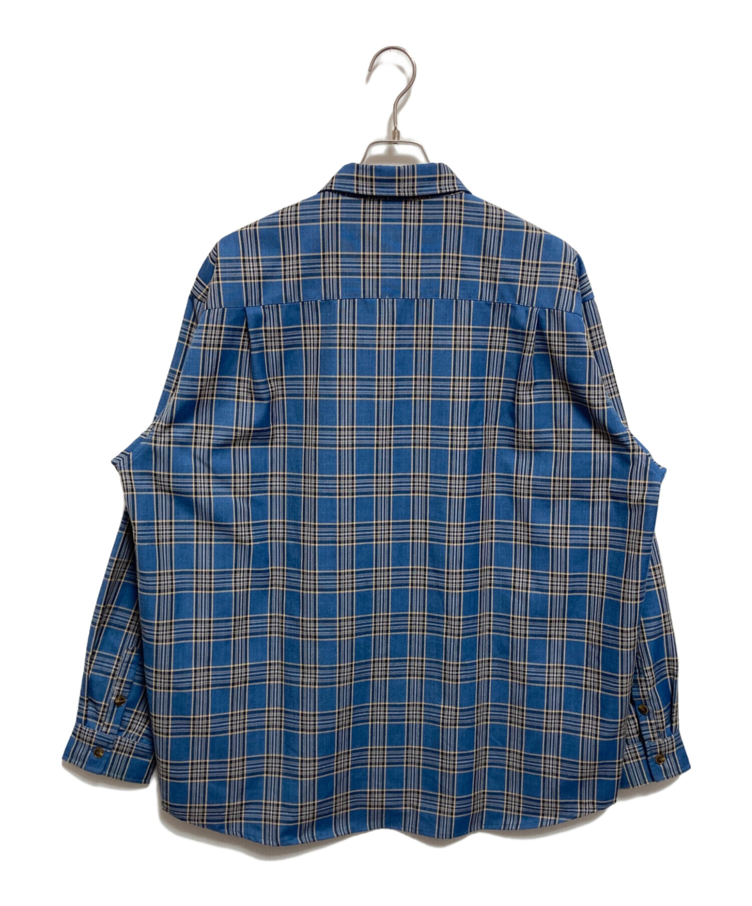 中古・古着通販】KEBOZ (ケボズ) チェックシャツ ブルー サイズ:XL