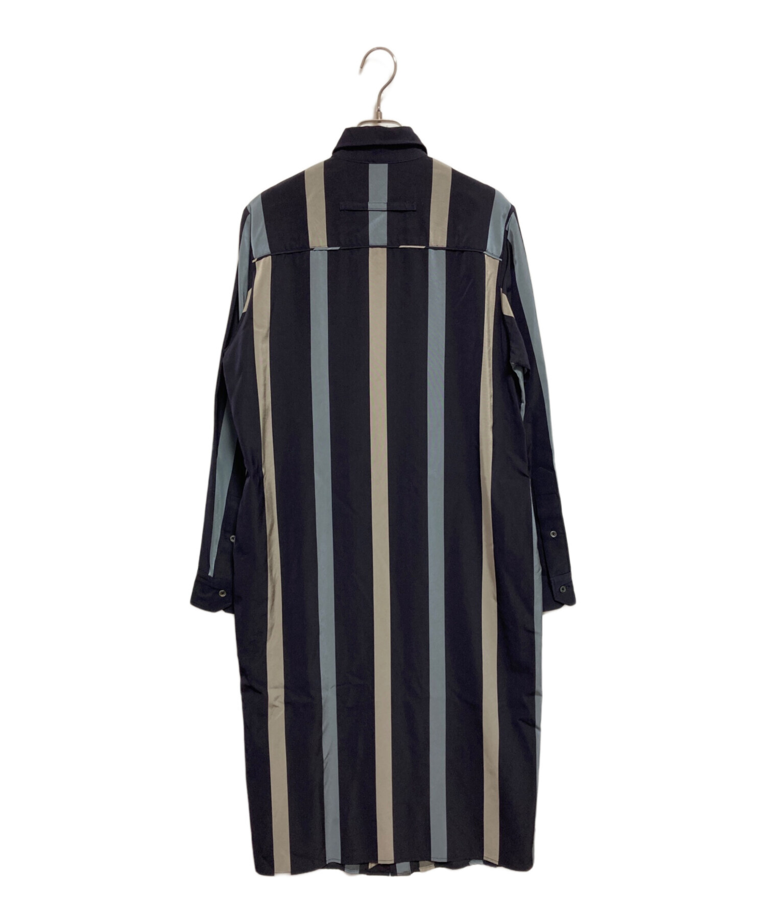 中古・古着通販】TICCA (ティッカ) ストライプシャツワンピース 