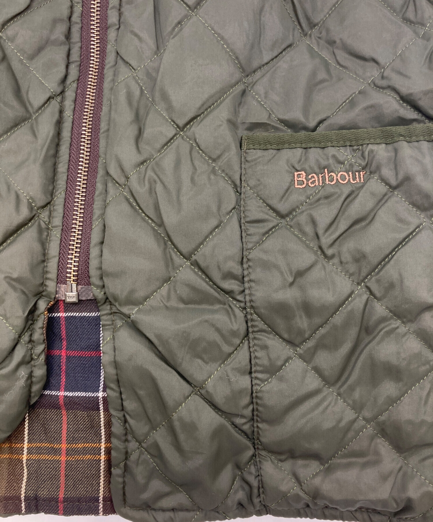 中古・古着通販】Barbour (バブアー) キルティングベスト オリーブ