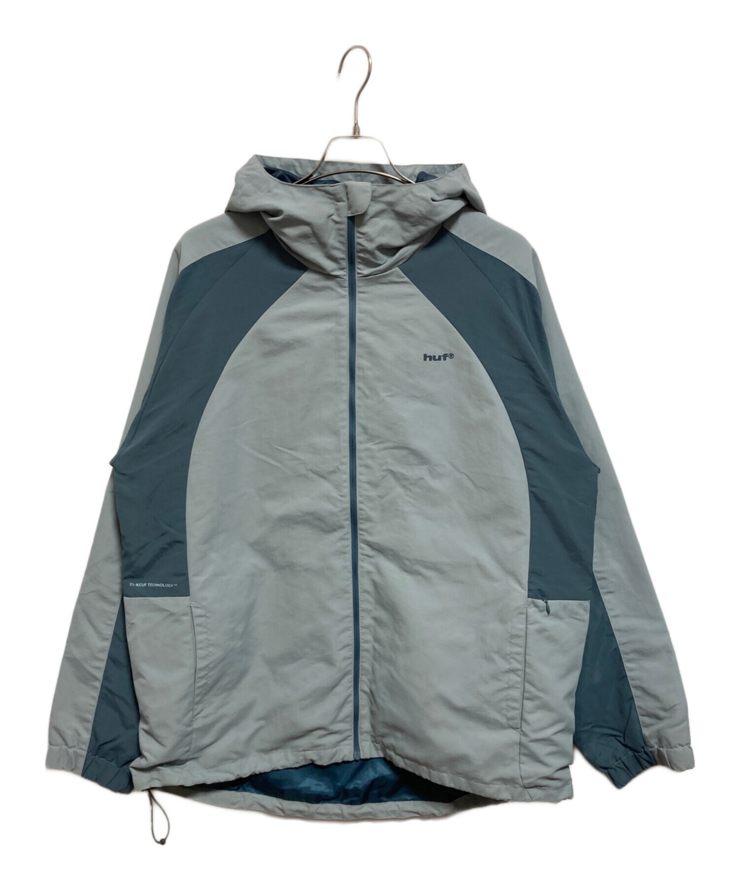中古・古着通販】HUF (ハフ) SET SHELL JACKET ブルー サイズ:L 
