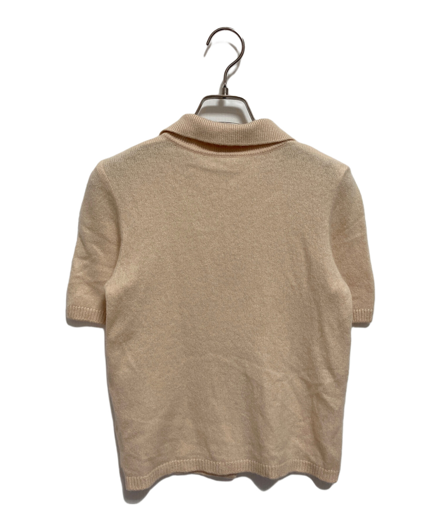 中古・古着通販】FOXEY (フォクシー) カシミヤニットシャツ ベージュ