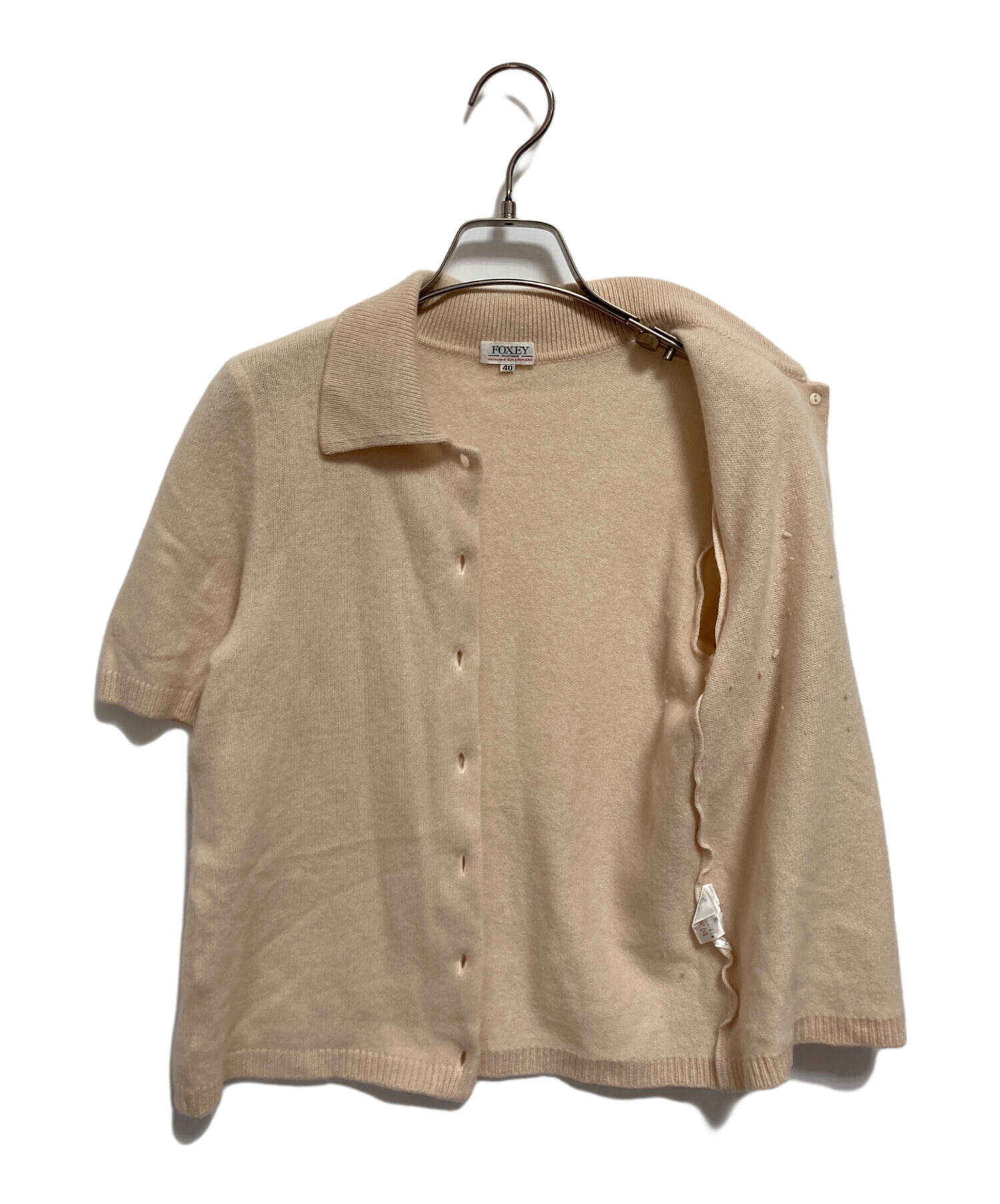 美品★FOXEY BOUTIQUE★カシミヤ100% アンサンブル ベージュ40 8033001942798_1.jpg?v=