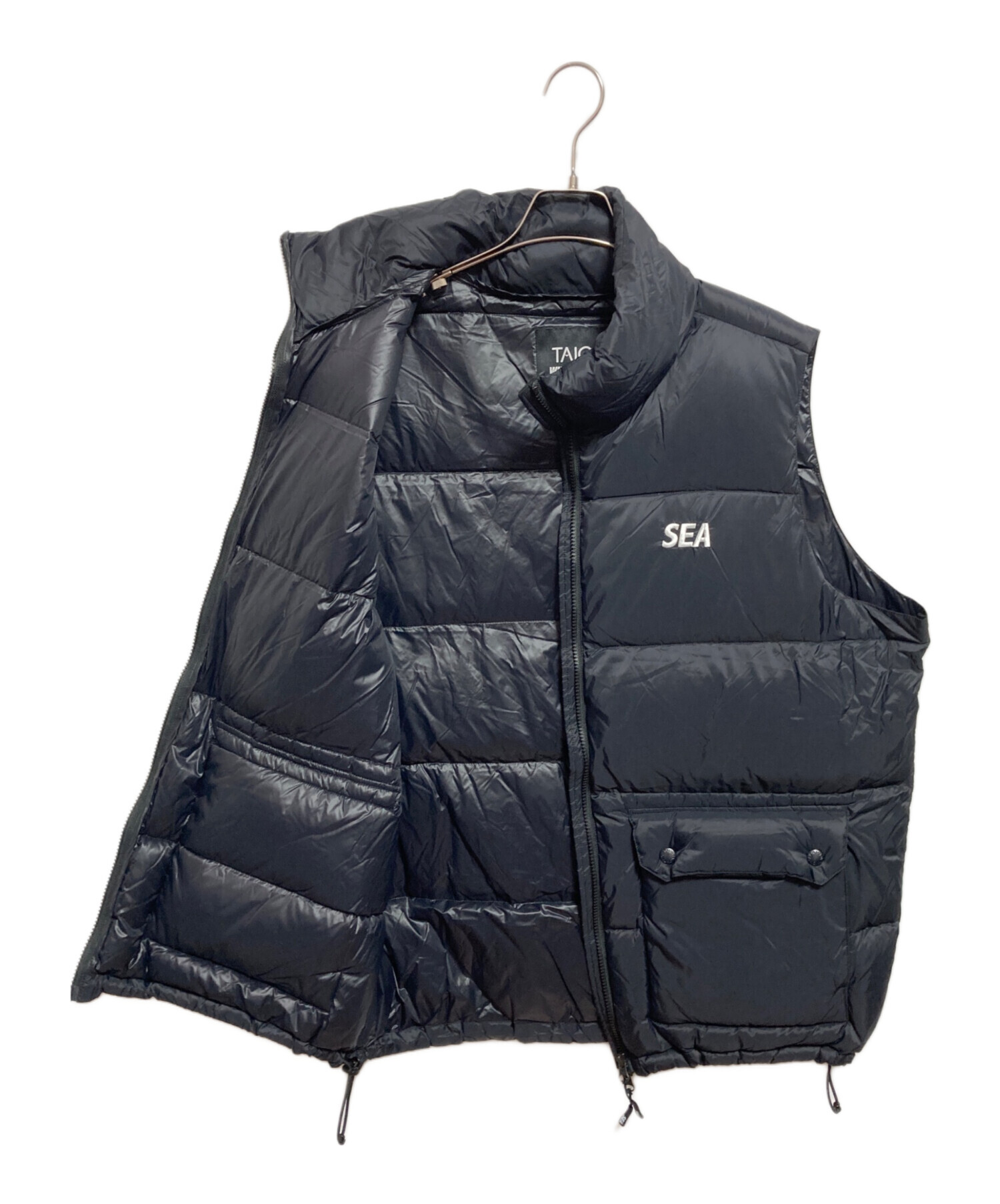 TAION×WIND AND SEA ホワイト　ダウンベスト XL 中古・古着通販】WIND AND SEA (ウィンダンシー) TAION (タイオン