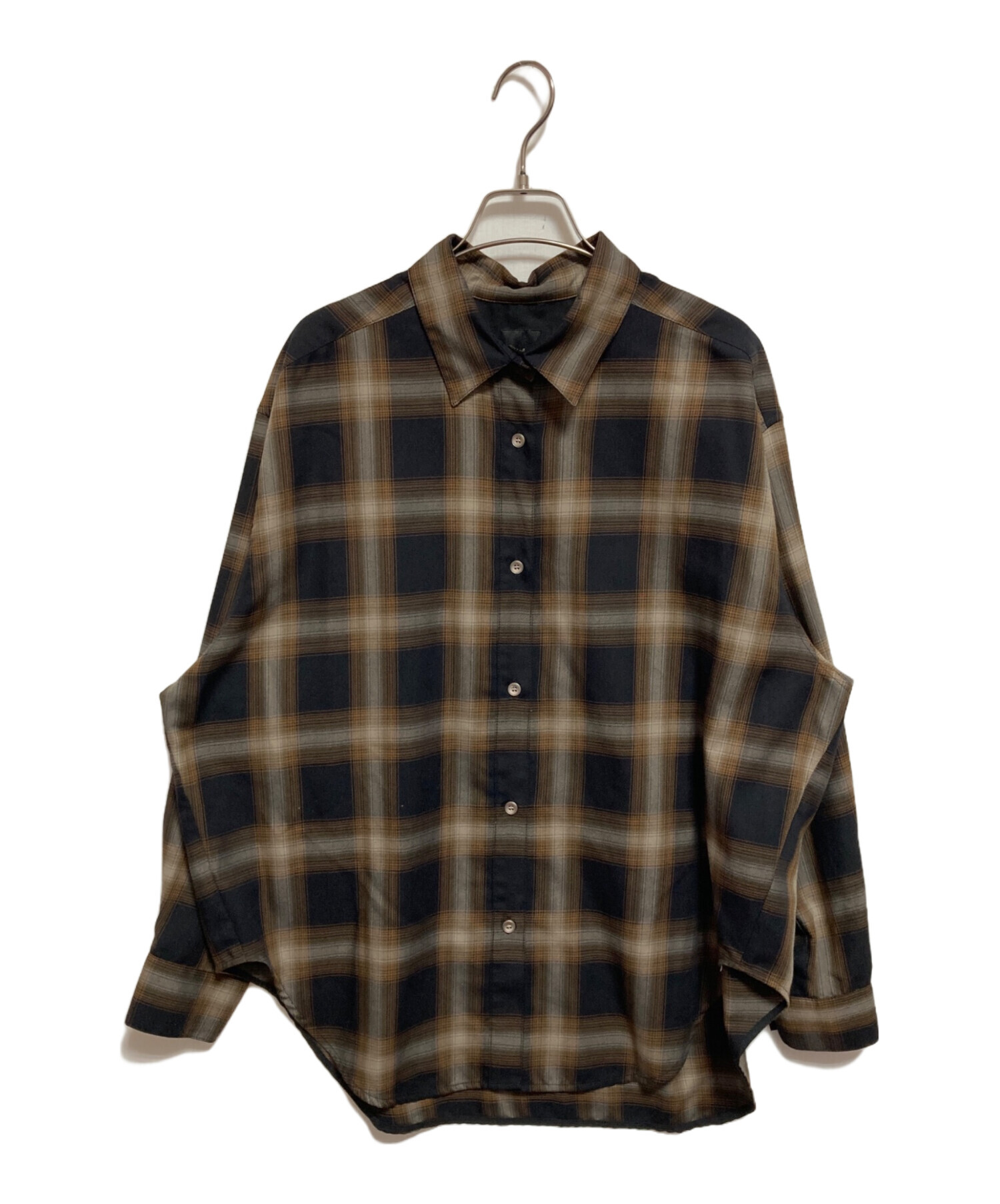 Spick & Span TRツイルチェックシャツ