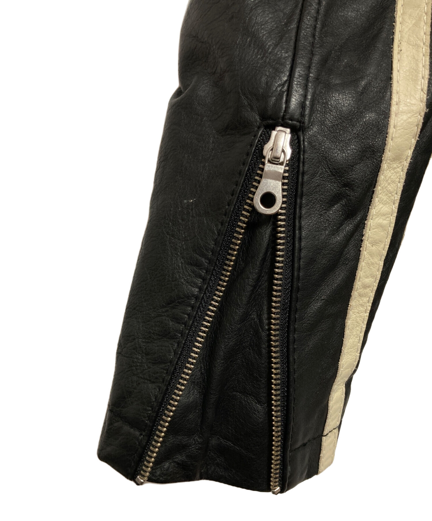 中古・古着通販】glitter (グリッター) シングルライダースジャケット