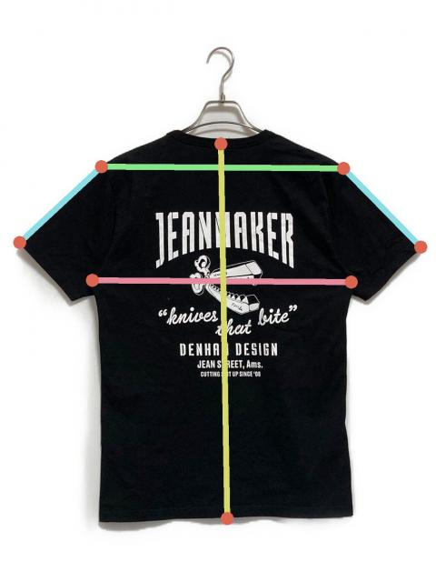 DENHAM デンハム Tシャツ・カットソー メンズ 【古着】【中古】 中古・古着通販】Denham (デンハム) プリントTシャツ ブラック サイズ