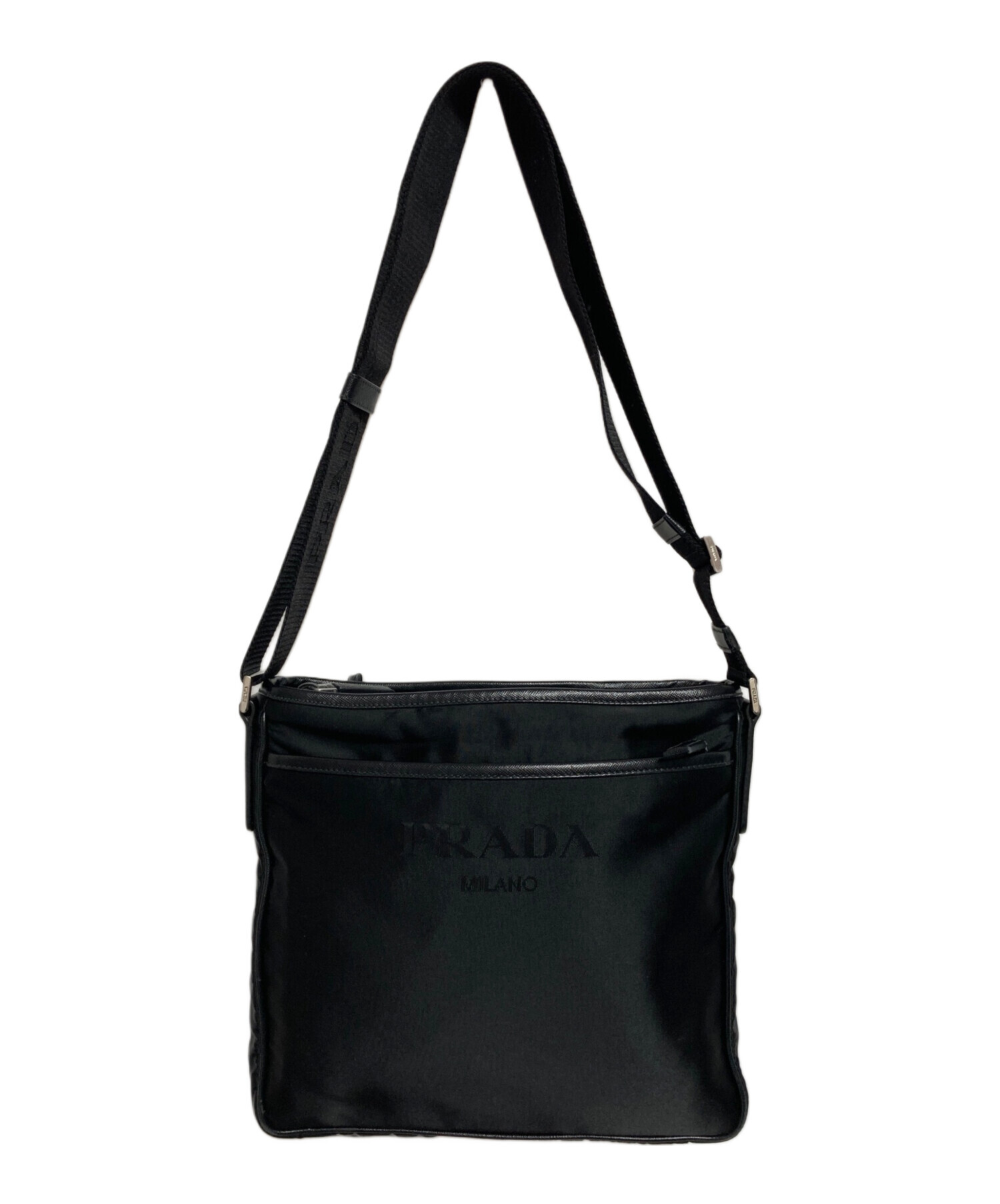 PRADAショルダーバッグ 中古・古着通販】PRADA (プラダ) ショルダーバッグ ブラック｜ブランド
