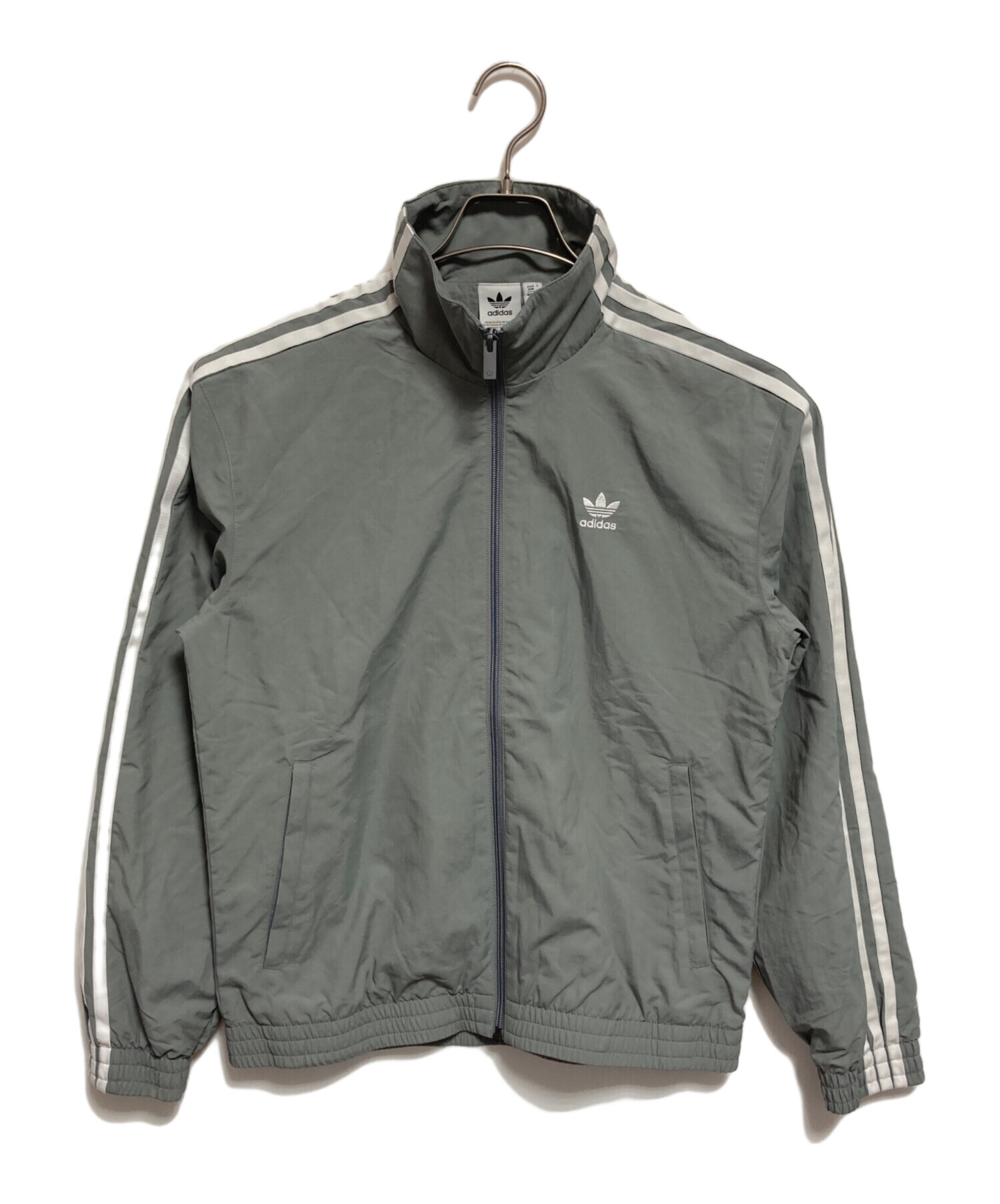 中古・古着通販】adidas (アディダス) ウーブントラックトップ グレー 