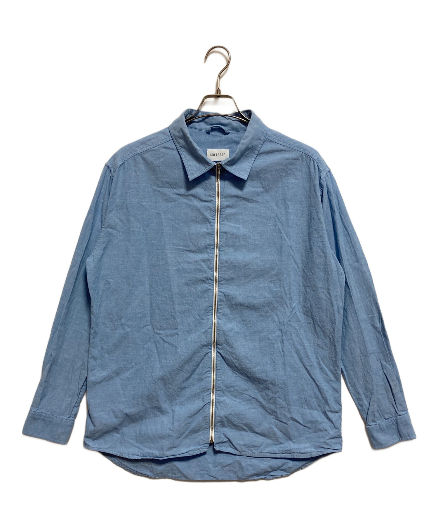 中古・古着通販】COLTESSE (コルテッセ) シャツジャケット ブルー 
