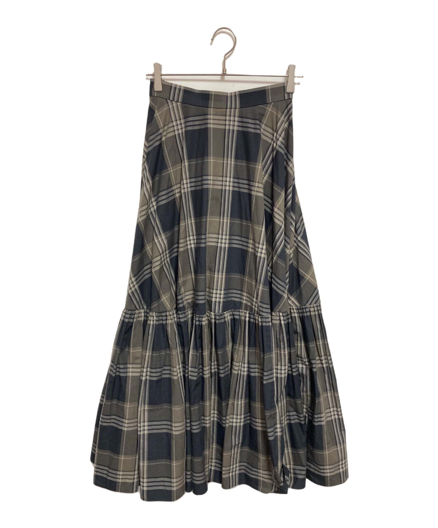 Curensology ＜C.S.G＞ チェックロングスカート　38 中古・古着通販】Curensology (カレンソロジー) チェックティアード