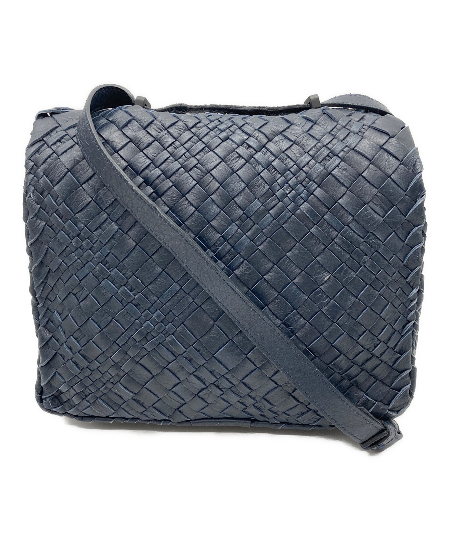 FALORNI ファロルニ バッグ イントレチャート ネイビー 良品 FALORNI