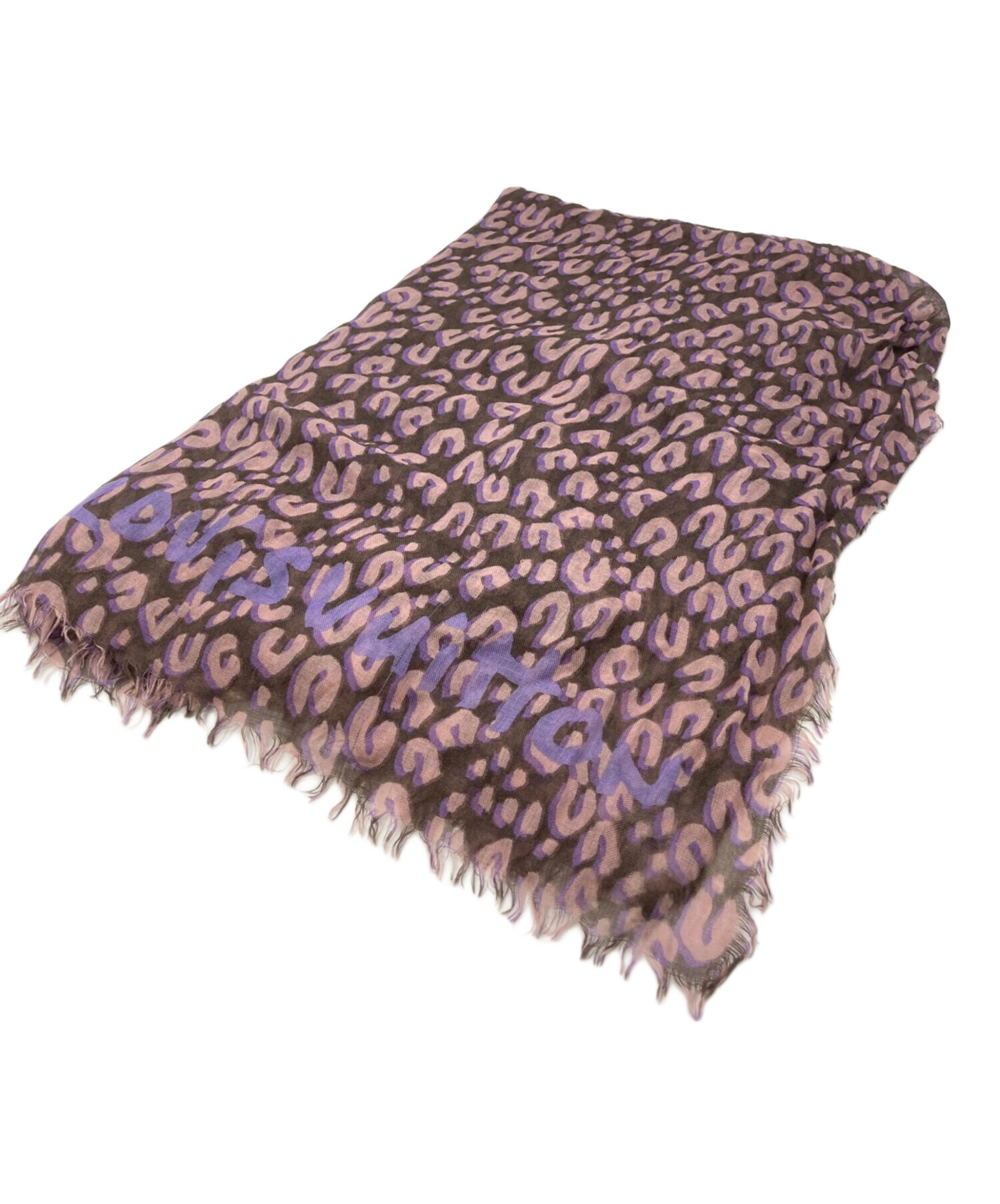 ルイヴィトン　ストール　レオパード 中古・古着通販】LOUIS VUITTON (ルイ ヴィトン) レオパード柄ストール