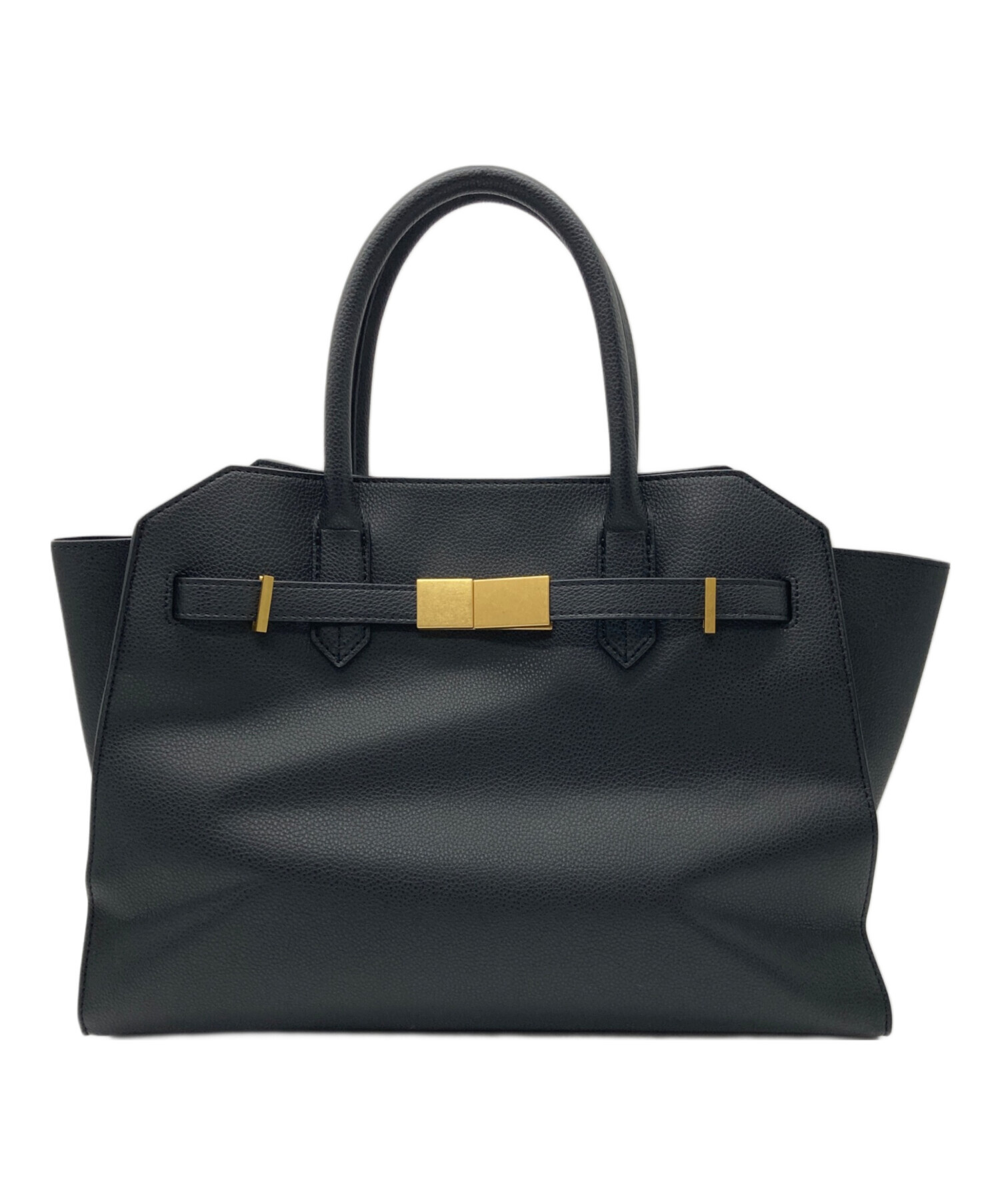 ミラオーウェン 巾着付きラージボストンバッグ ハンドバッグ Mila Owen ミラオーウェン 巾着付きラージボストンバッグ レザー