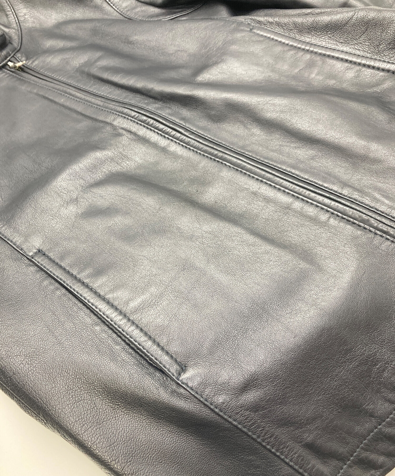 中古・古着通販】Lui's (ルイス) シングルライダースジャケット
