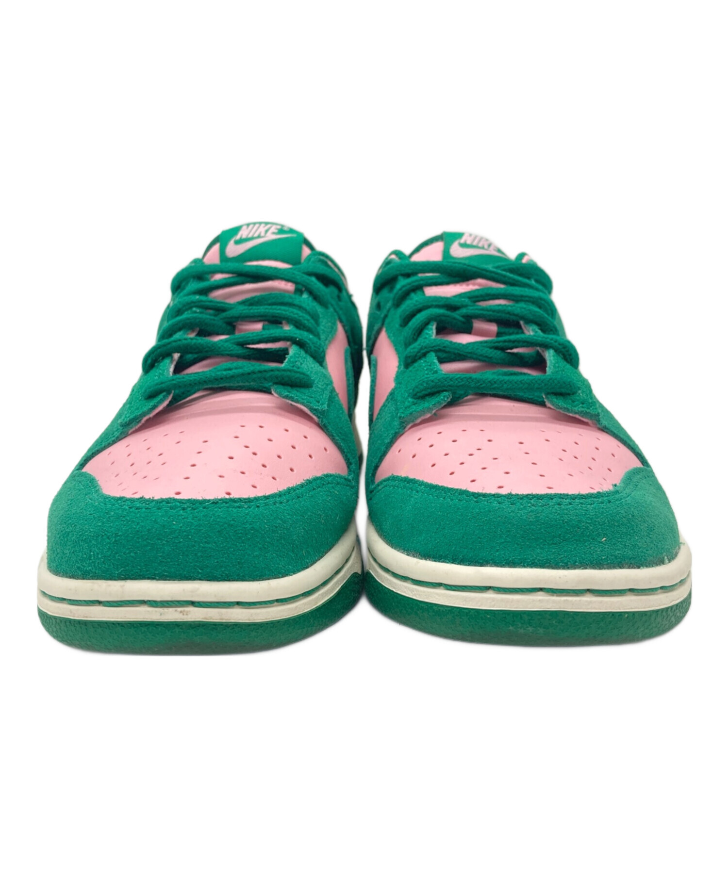 中古・古着通販】NIKE (ナイキ) DUNK LOW RETRO SE グリーン×ピンク 