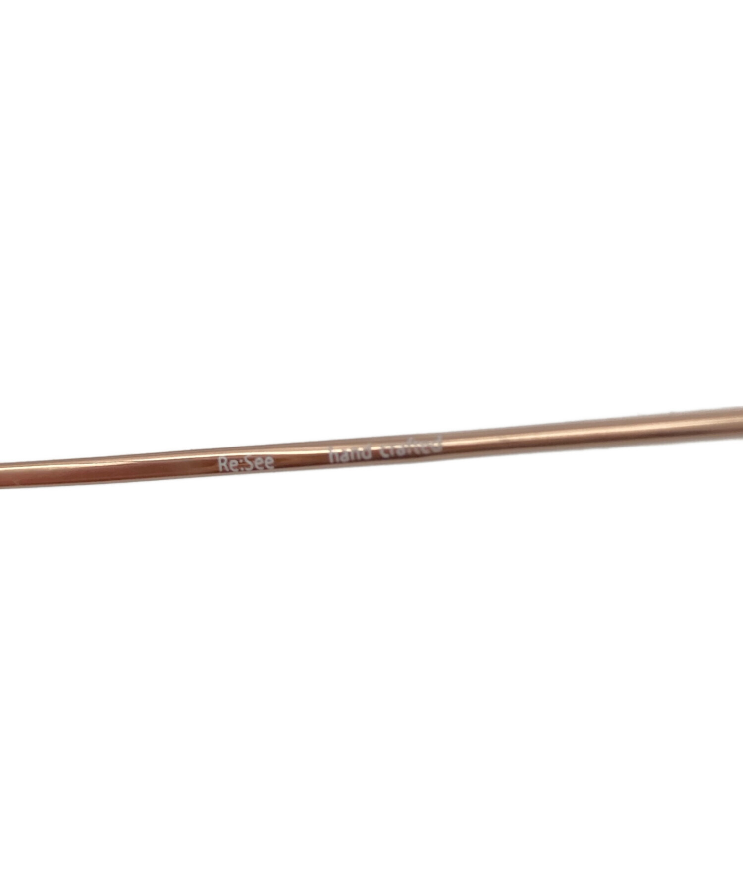 中古・古着通販】re:see (リシー) birth 伊達眼鏡 ローズゴールド