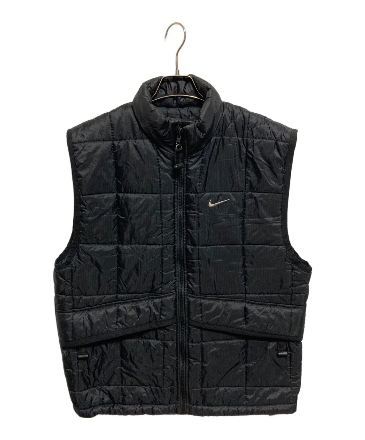 NIKE ACG ナイキ 中綿ベスト ジャケット 90s 黒 M 11295 中古・古着通販】NIKE ACG (ナイキエーシージー) リップストップ中綿