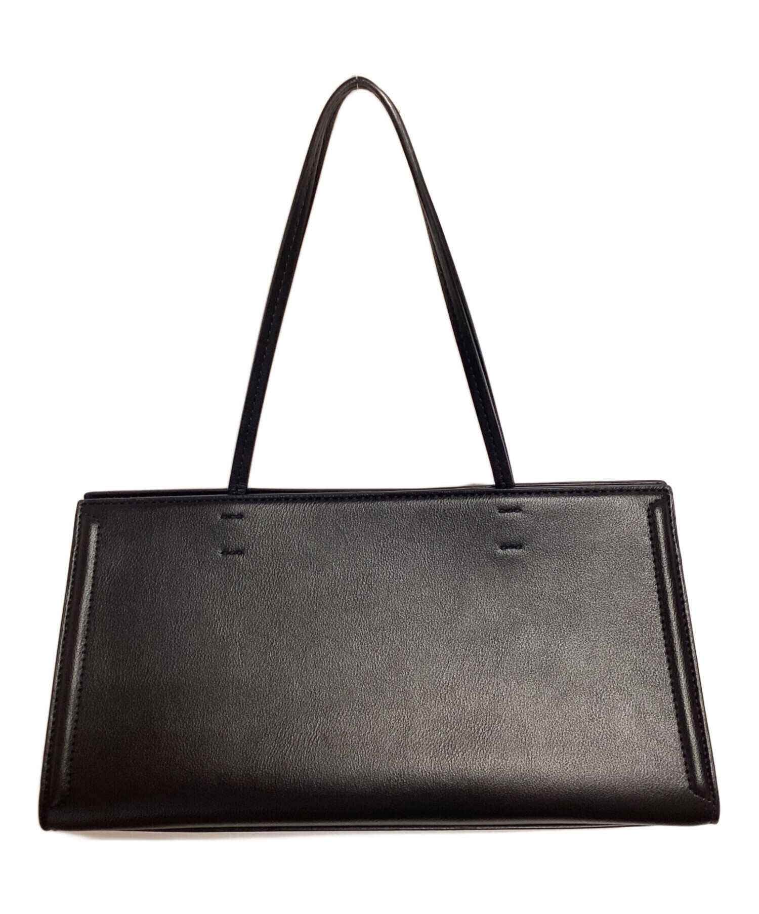 MIESROHE ／ SQUARE LEATHER BAG BLACK 中古・古着通販】MIESROHE (ミースロエ) SQUARE LEATHER BAG ブラック