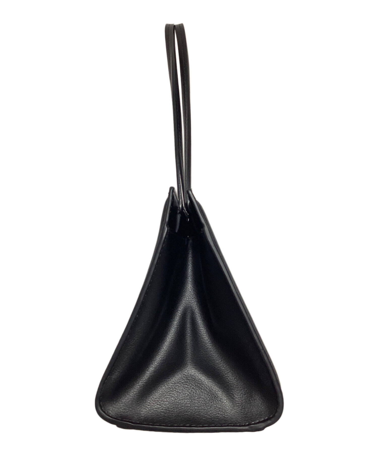 中古・古着通販】MIESROHE (ミースロエ) SQUARE LEATHER BAG ブラック