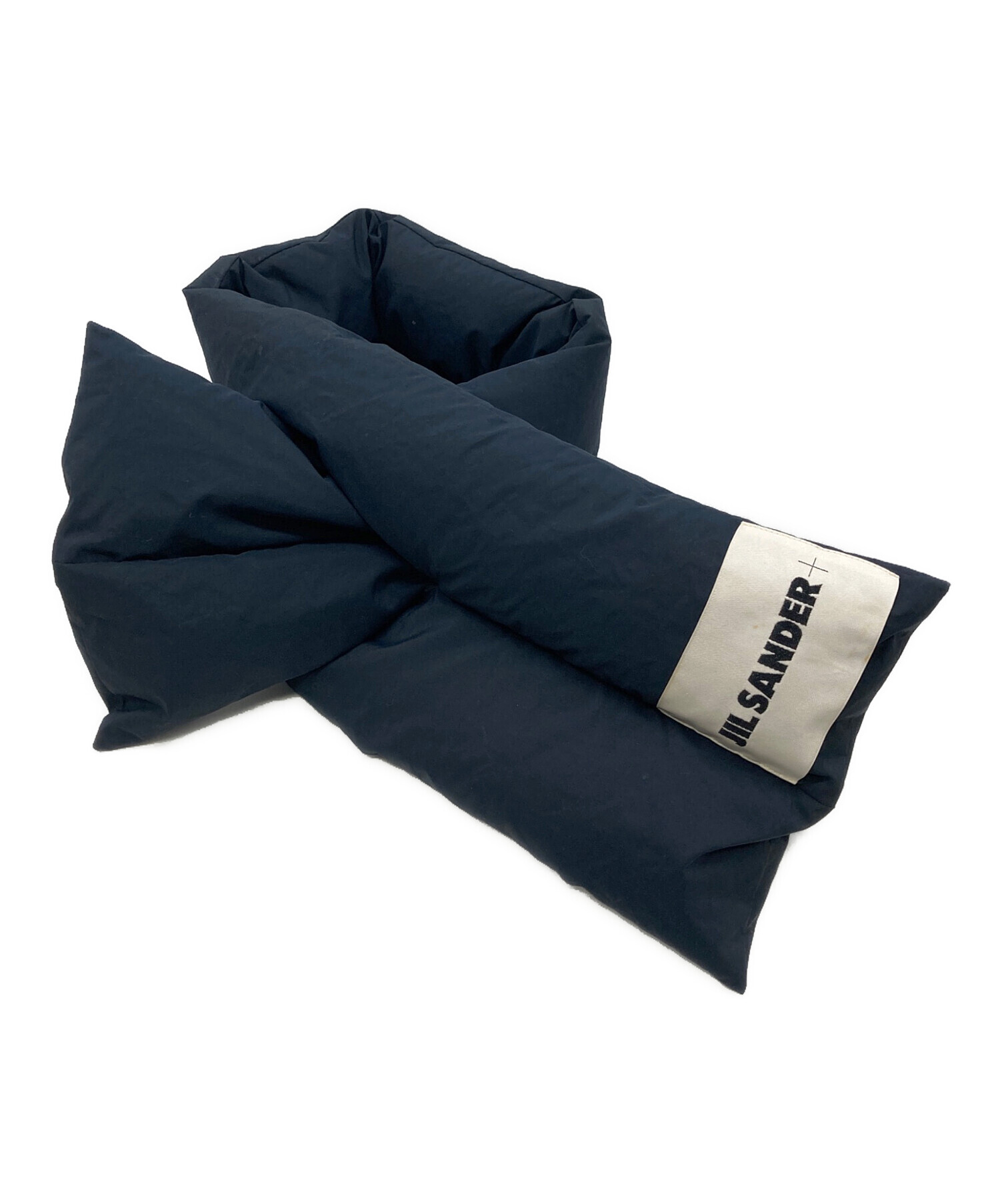 中古・古着通販】JIL SANDER (ジルサンダー) ダウンマフラー ネイビー