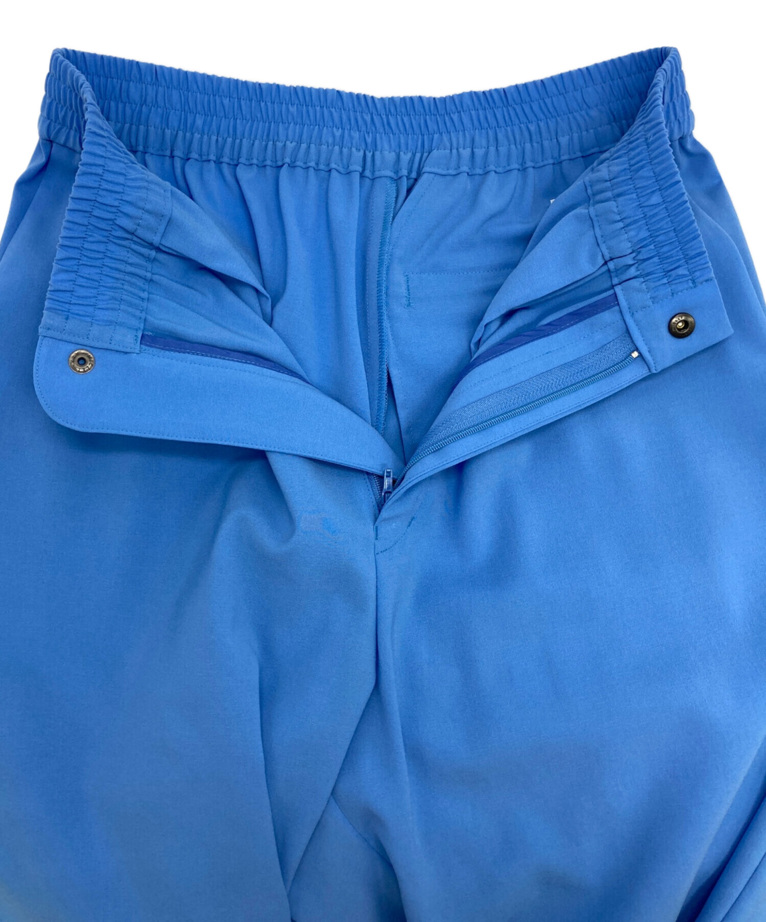 中古・古着通販】HYKE (ハイク) STRETCH WIDE LEG PANTS ブルー サイズ