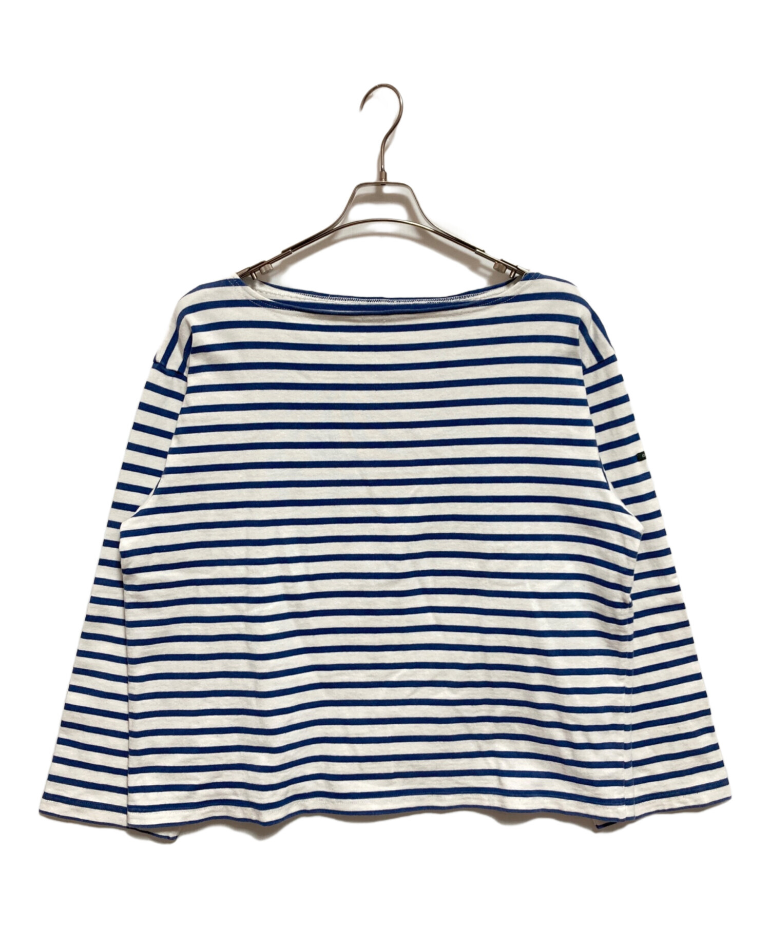 中古・古着通販】OUTIL (ウティ) バスクシャツ ホワイト×ブルー サイズ