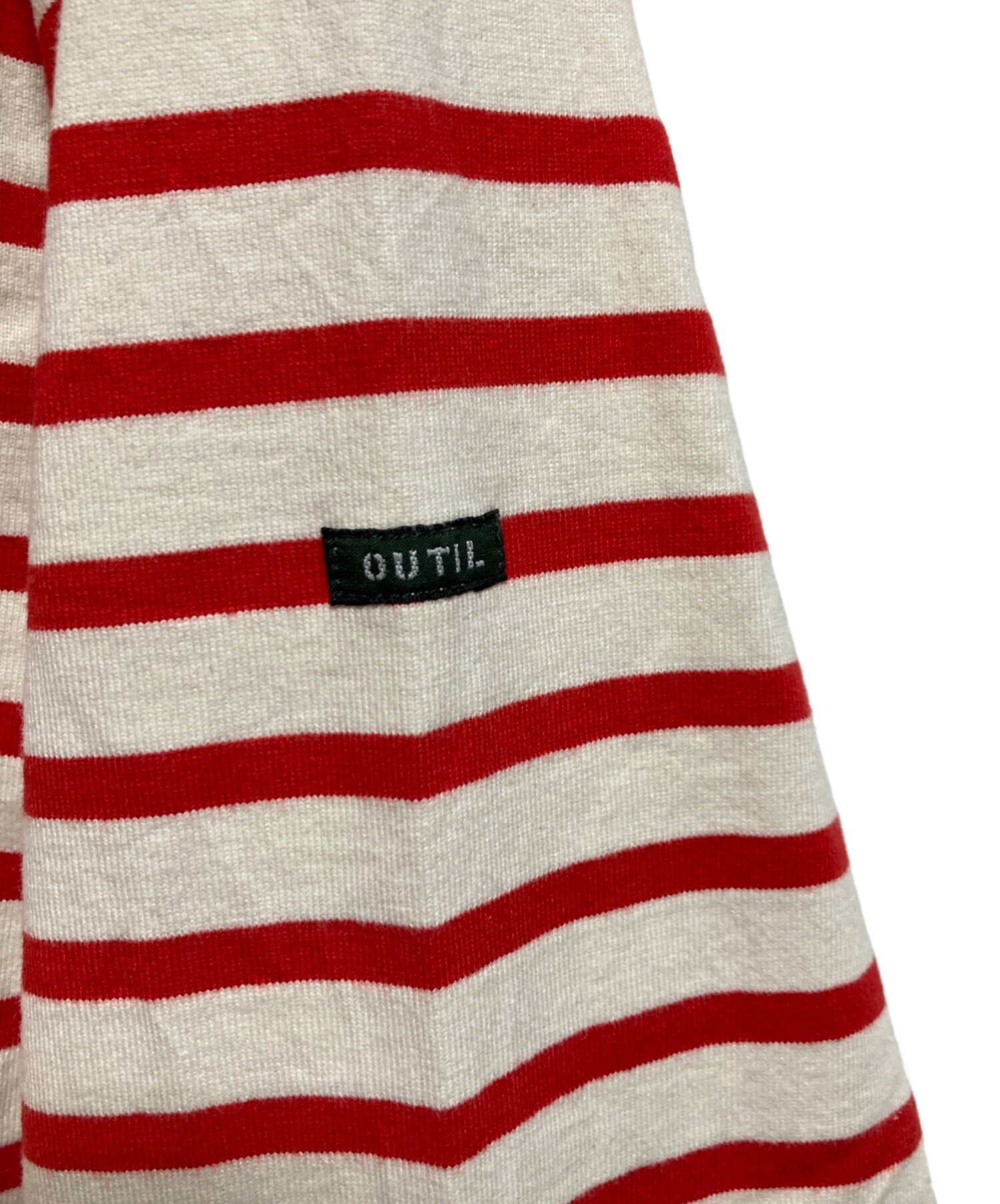 中古・古着通販】OUTIL (ウティ) ハイネックボーダーカットソー