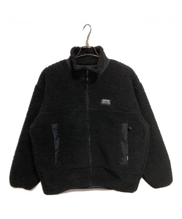 NEIGHBORHOOD フリースジャケット 黒 中古・古着通販】NEIGHBORHOOD (ネイバーフッド) ボアフリース