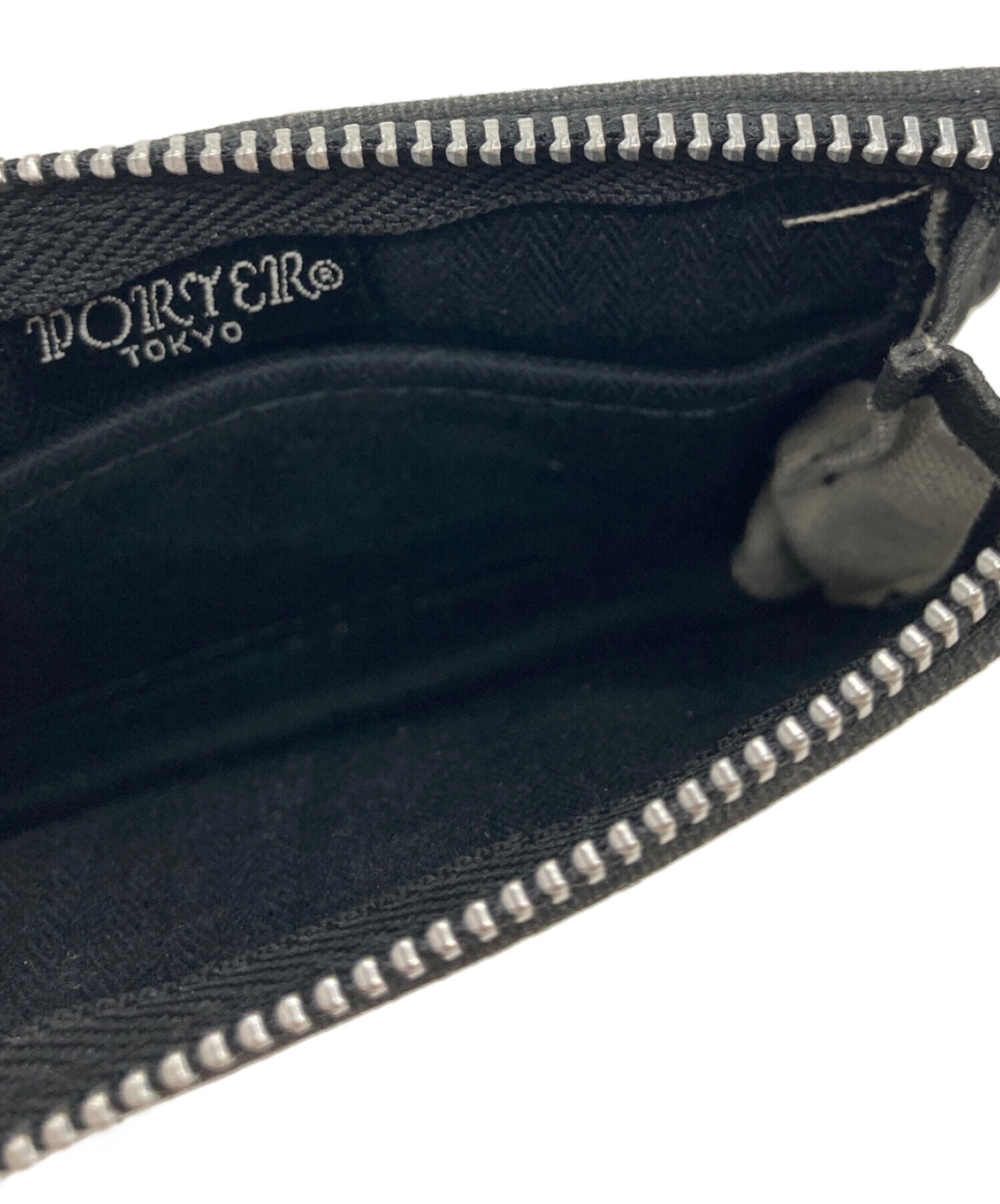 中古・古着通販】PORTER (ポーター) DUCK ZIP WALLET ブラック