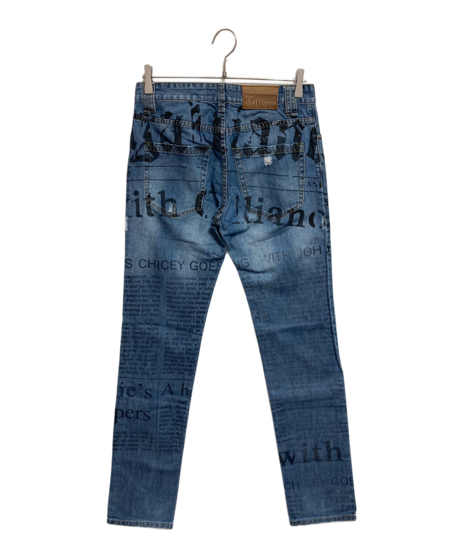 中古・古着通販】JOHN GALLIANO (ジョンガリアーノ) プリントデニム