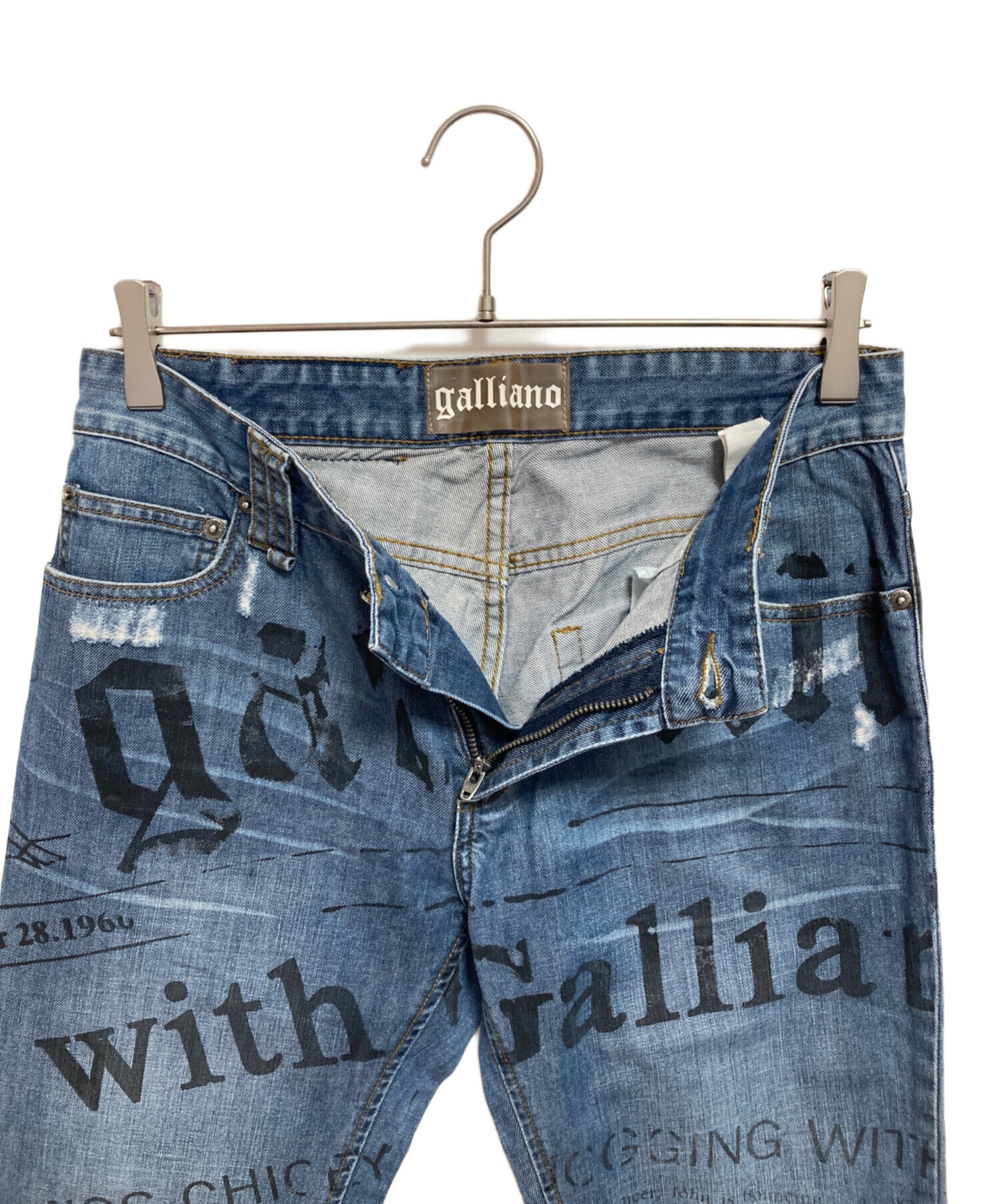 中古・古着通販】JOHN GALLIANO (ジョンガリアーノ) プリントデニム