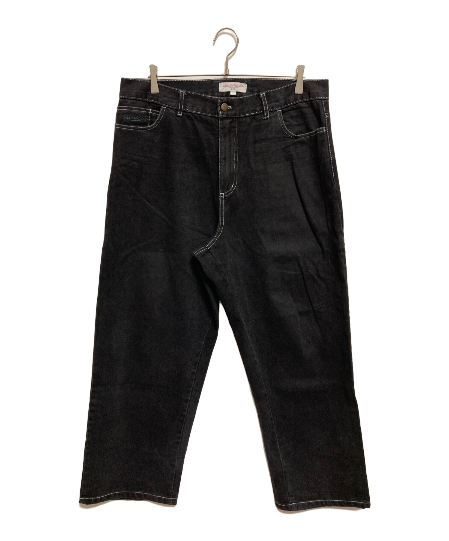 中古・古着通販】YARDSALE (ヤードセール) デニムパンツ ブラック 