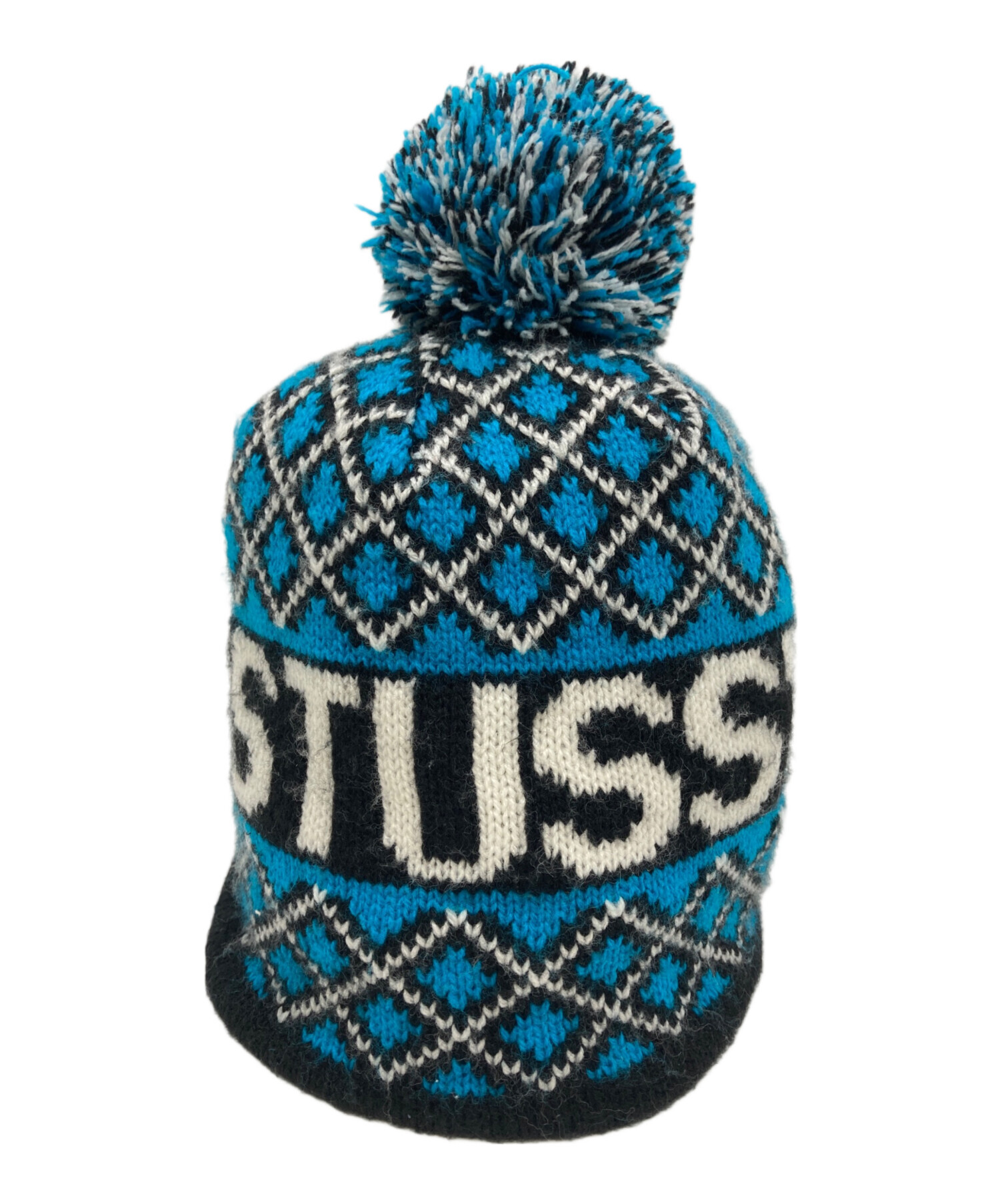 中古・古着通販】stussy (ステューシー) ニットキャップ ブルー 