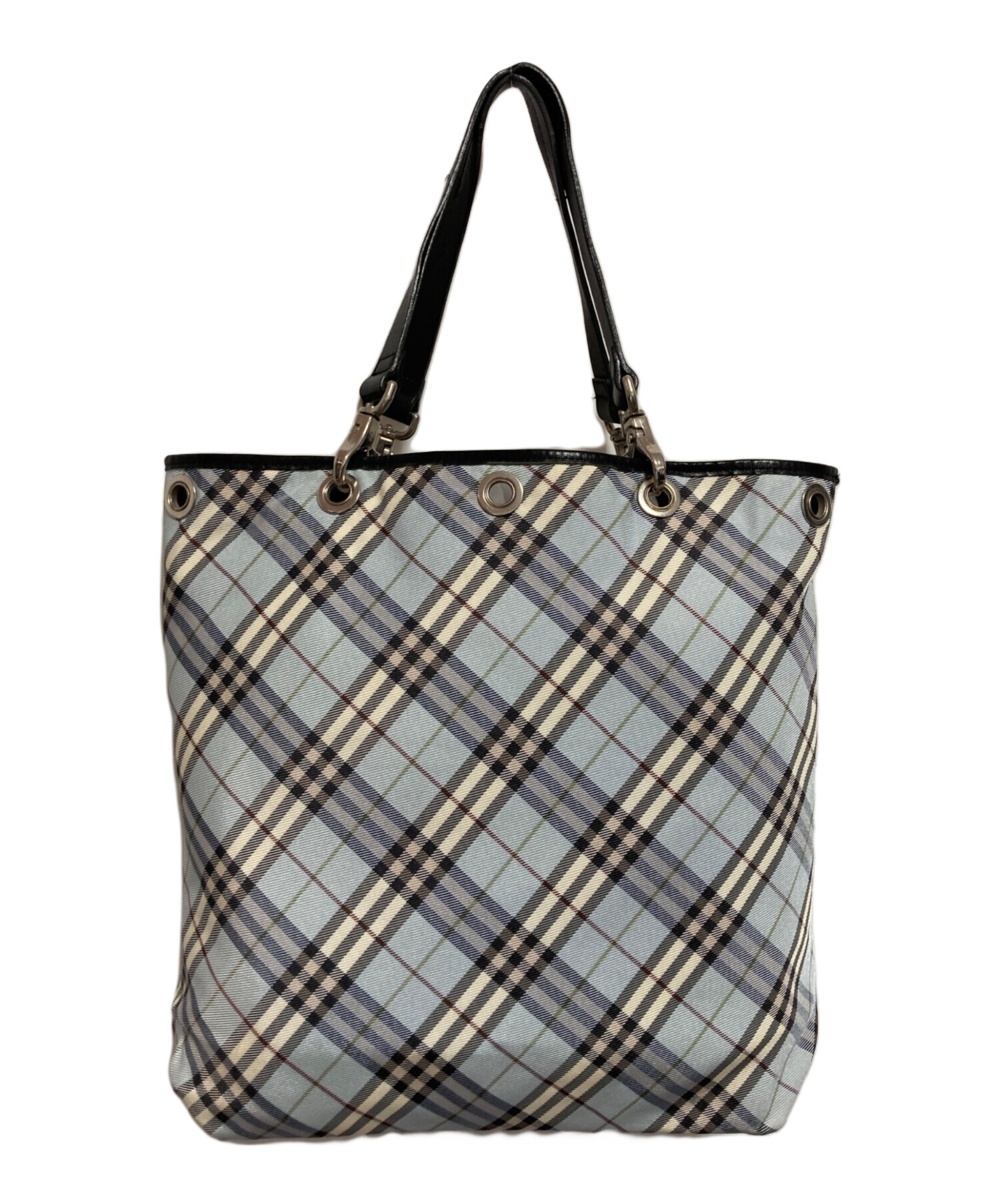 【極美品】バーバリー ブラックレーベル トートバッグ リバーシブル A4可 BURBERRY BLACK LABEL 美品 バーバリーブラックレーベル レザー