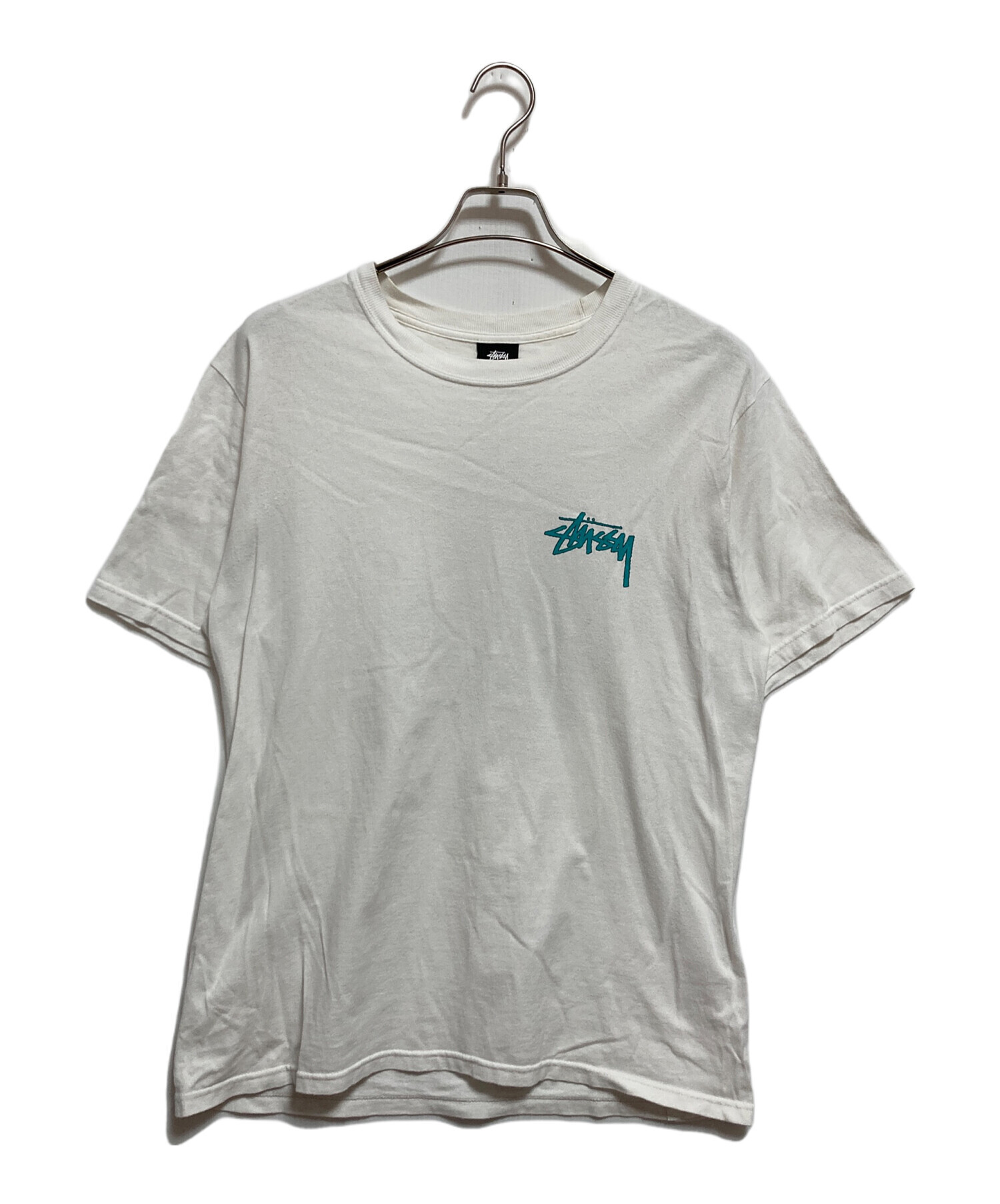 T*。様 00s STUSSYステューシー　Tribal Maskグッドプリント 中古・古着通販】stussy (ステューシー) TRIBAL MASK TEE ホワイト