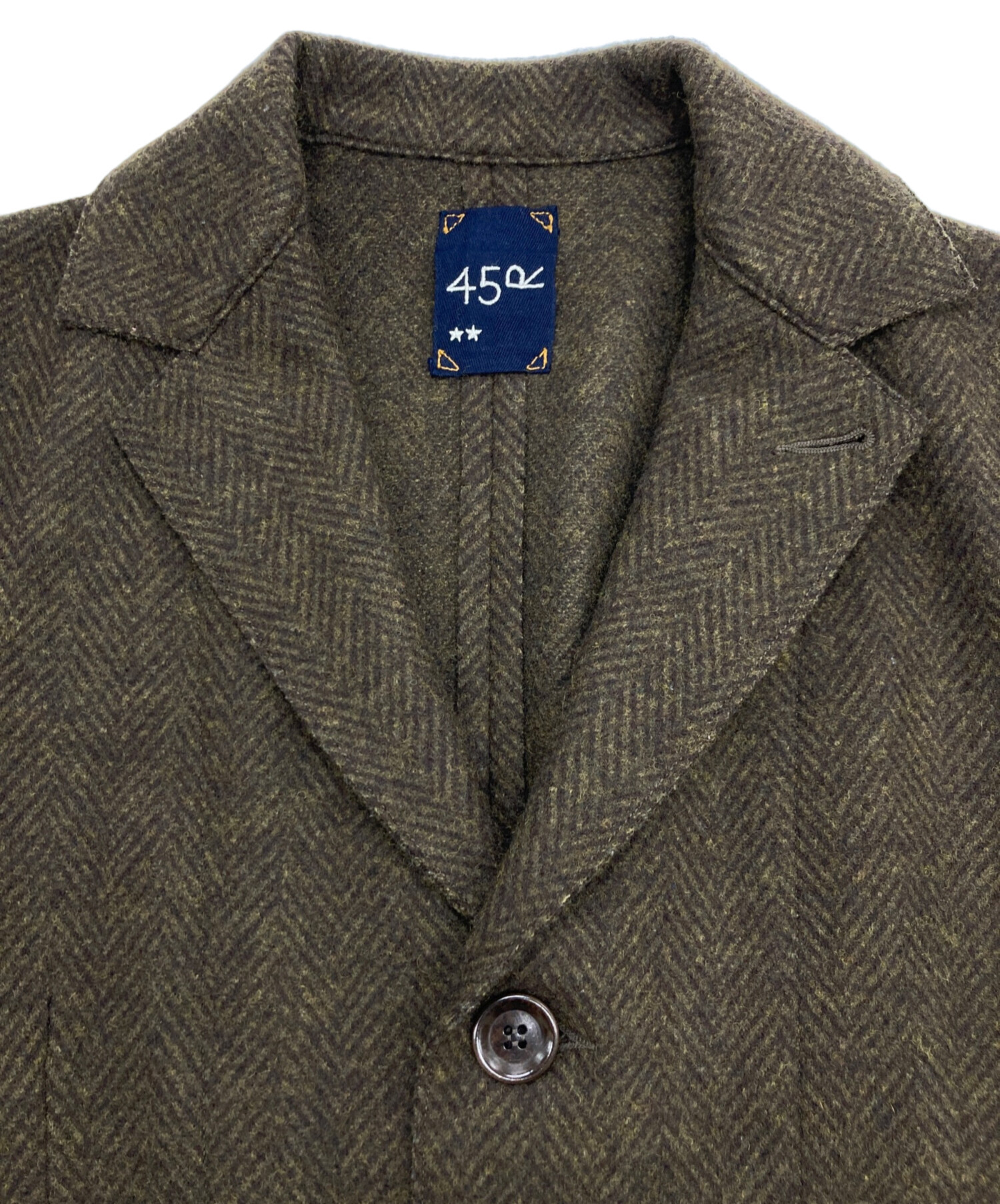 45R ジャージフラノの四角ジャケット サイズ02 【公式通販】