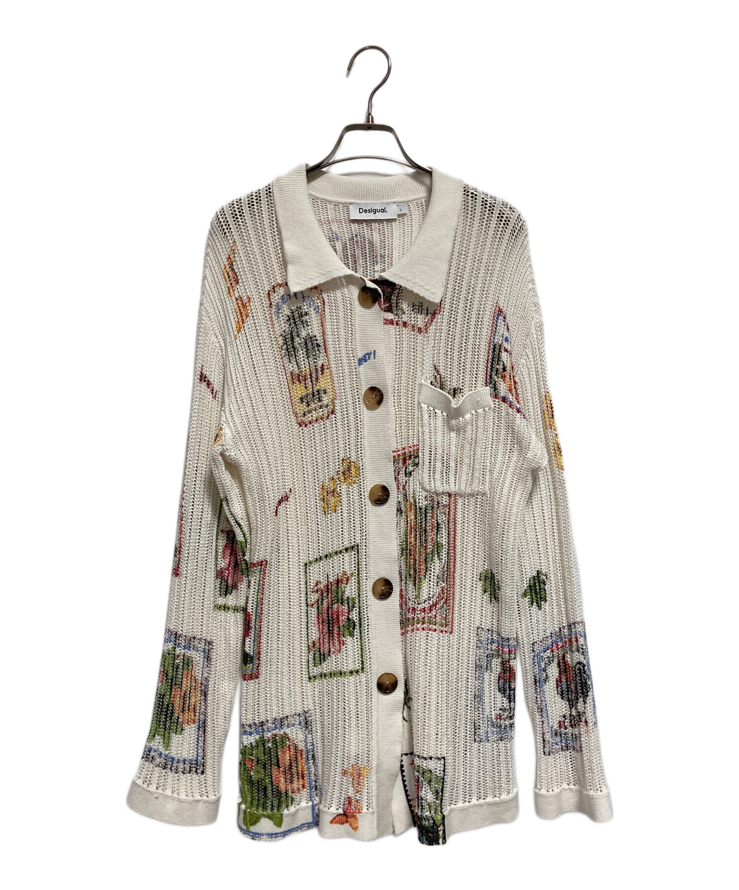 中古・古着通販】Desigual (デシグアル) カーディガンスタンプ 