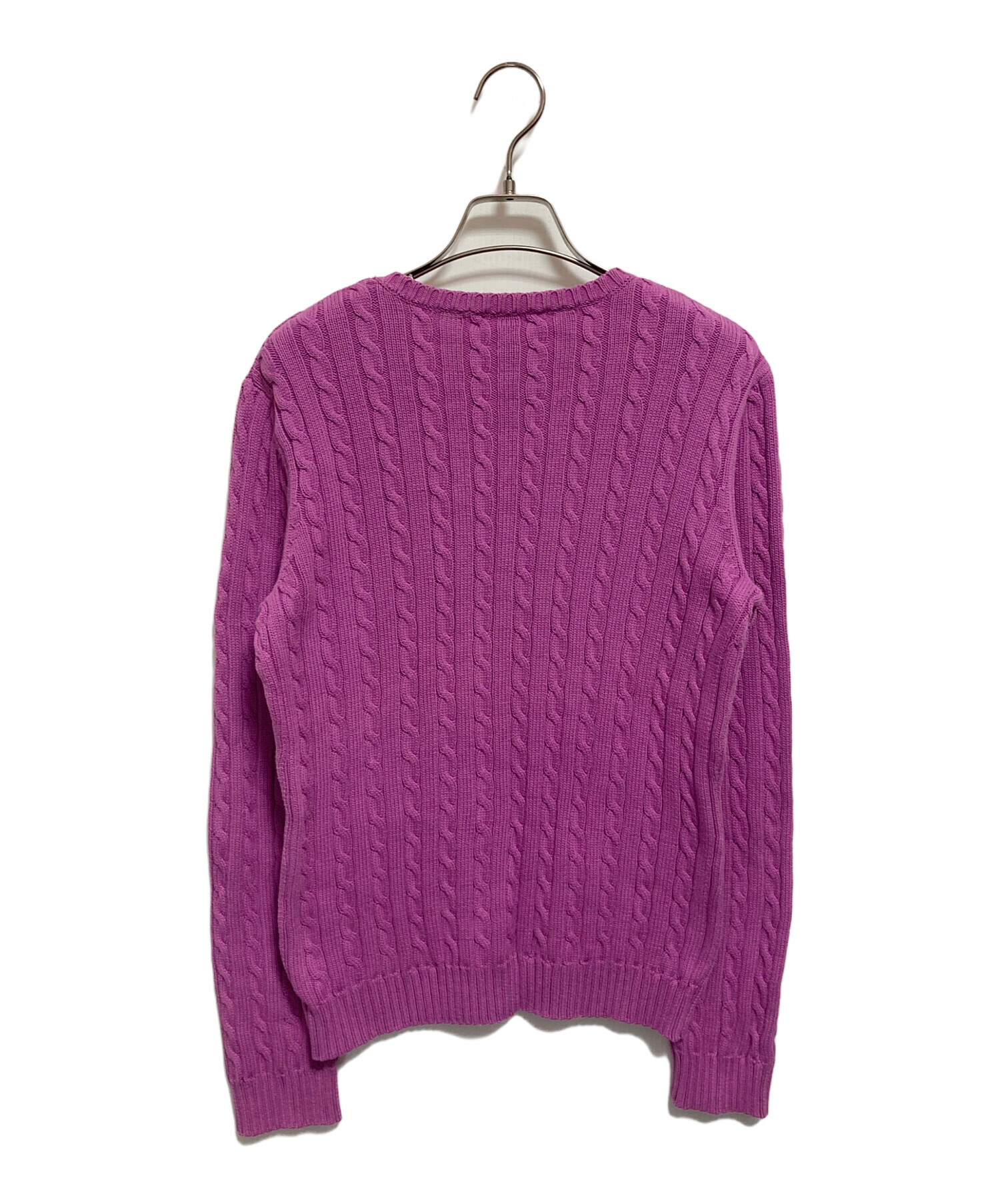 【美品】ラルフローレン ケーブルニット ピンク 中古・古着通販】LAUREN RALPH LAUREN (ローレンラルフローレン