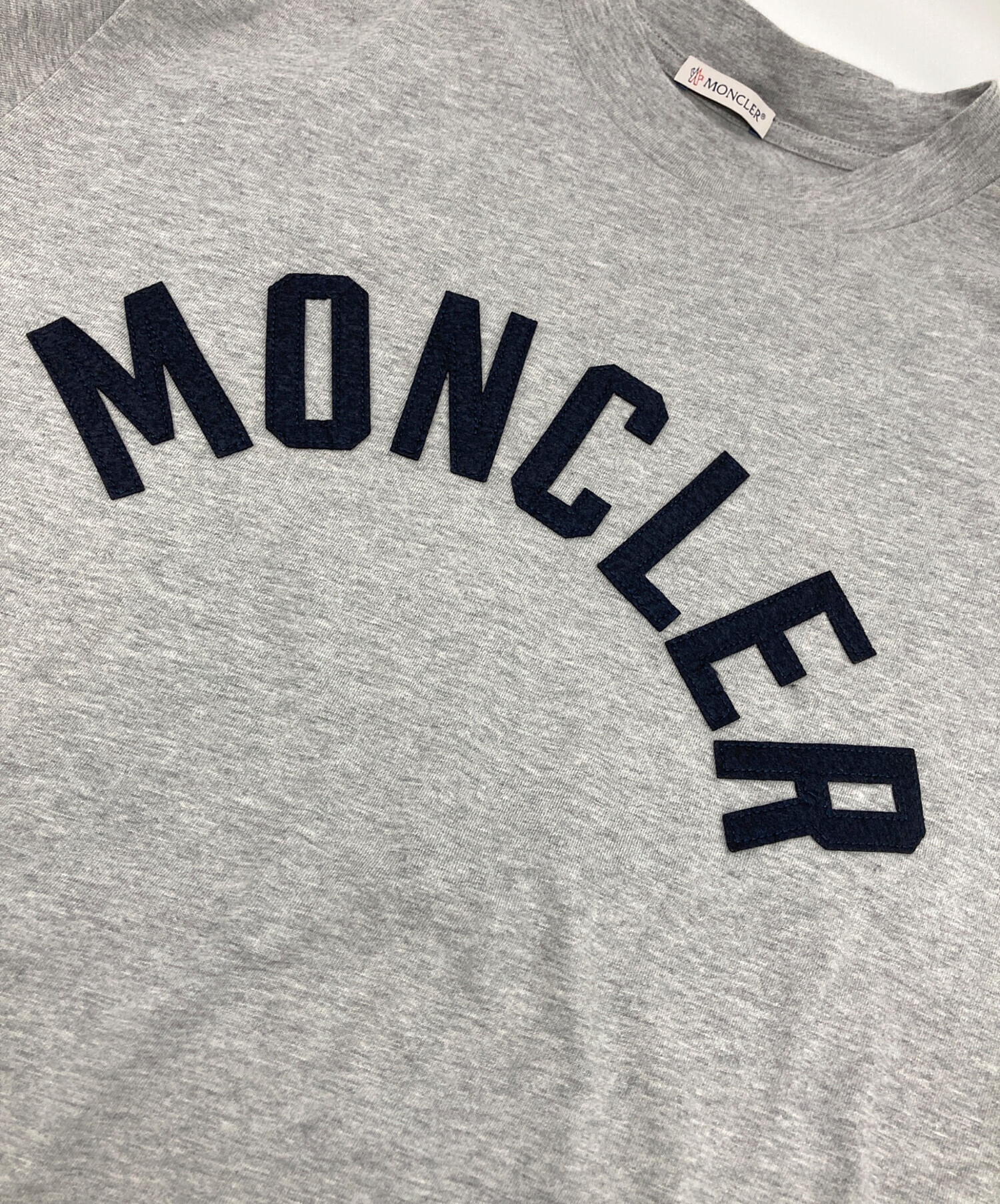 中古・古着通販】MONCLER (モンクレール) アーチロゴTシャツ グレー