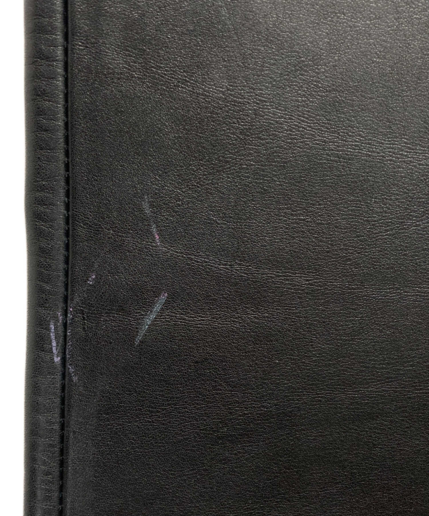 中古・古着通販】LEE (リー) レザーパンツ ブラック サイズ:34