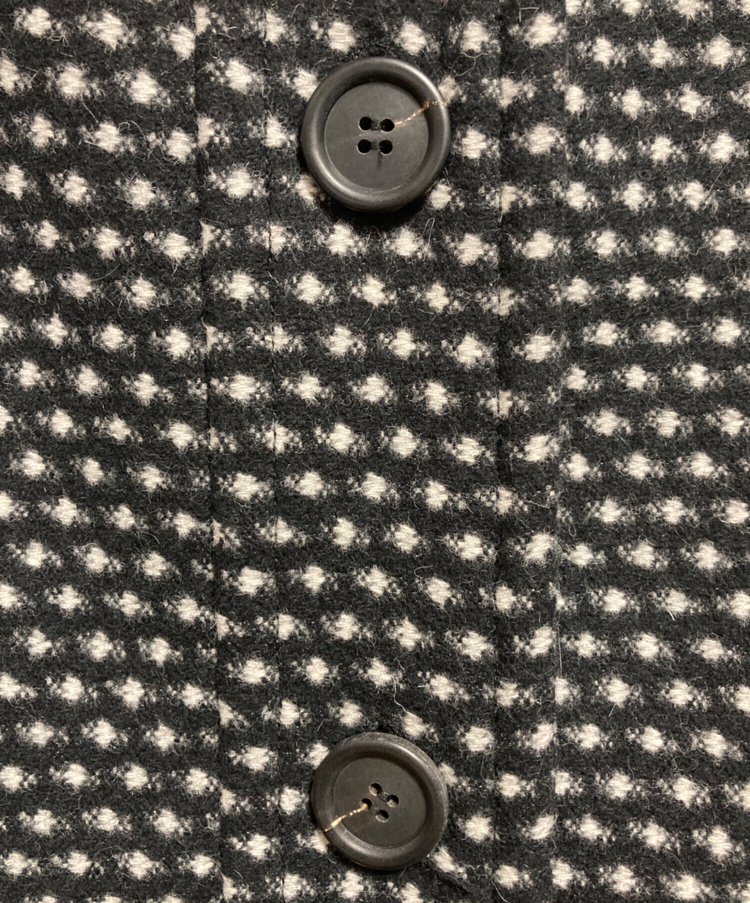 プラダ　ツイード　コート 中古・古着通販】PRADA (プラダ) ツイードコート ブラック×ホワイト