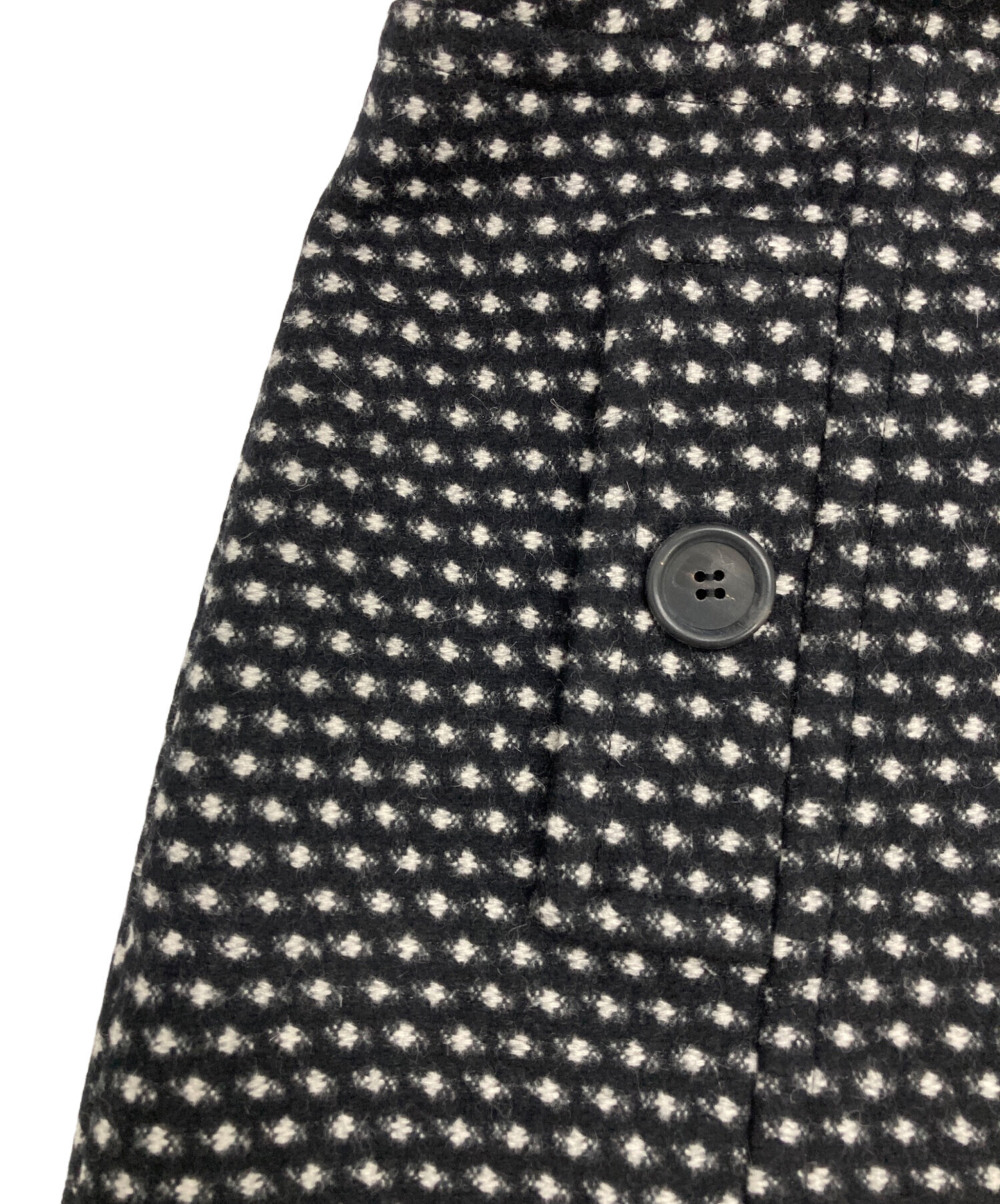 中古・古着通販】PRADA (プラダ) ツイードワンピース ブラック